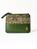 Green Floral Print Cardholder at Kamakhyaa by Green Hermitage. This item is Cactus Leather, Cardholders, Casual Wear, Floral Prints, Free Size, Green, Hemp, Lyocell, Recycled