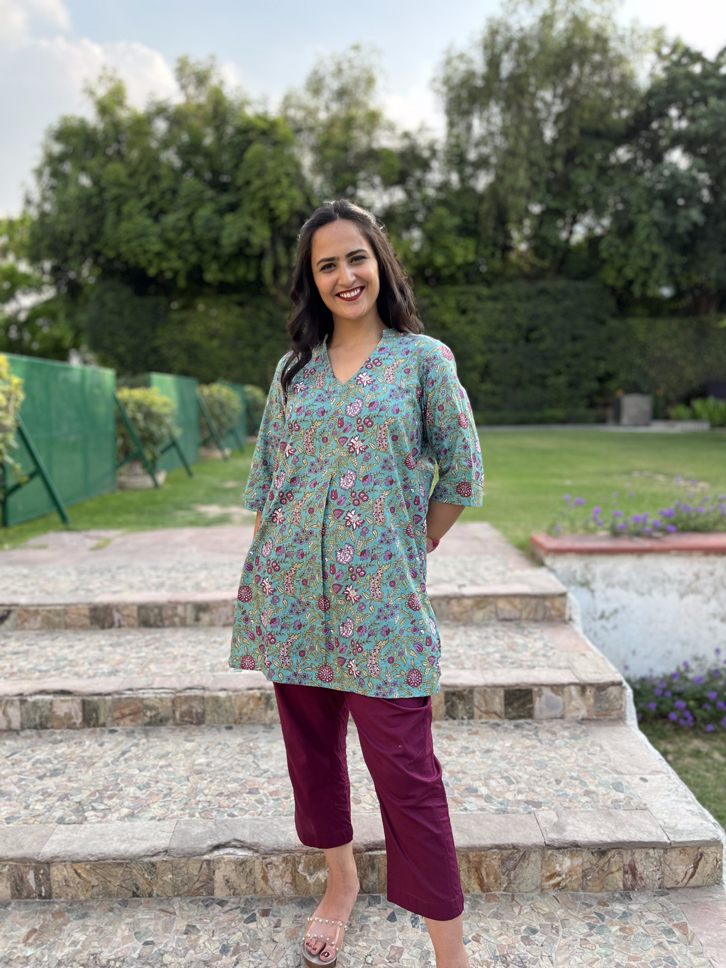 Green Printed Co-ord Set at Kamakhyaa by Kamakhyaa. This item is 100% pure cotton, Casual Wear, Co-ord Sets, KKYSS, Lounge Wear Co-ords, Natural, Prints, Relaxed Fit, Summer Sutra, Womenswear, Yellow