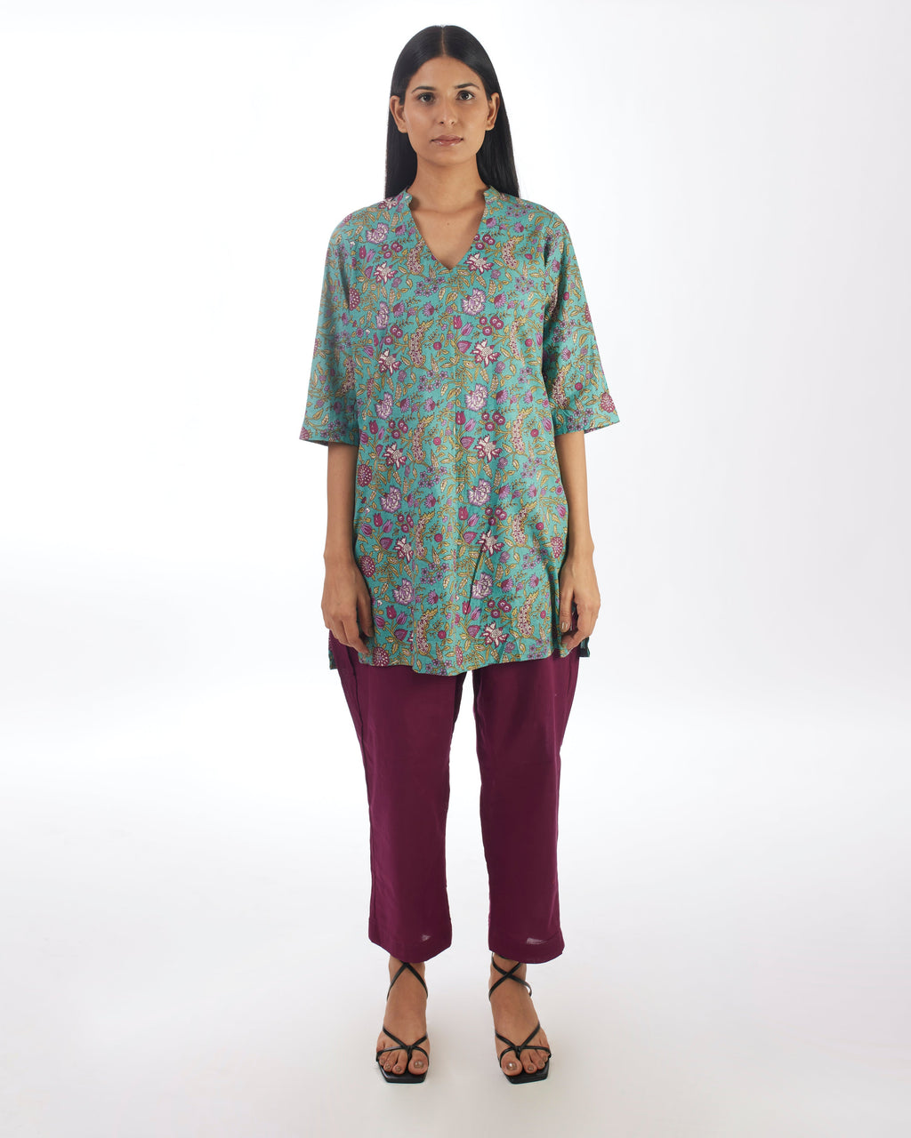 Green Printed Co-ord Set at Kamakhyaa by Kamakhyaa. This item is 100% pure cotton, Casual Wear, Co-ord Sets, KKYSS, Lounge Wear Co-ords, Natural, Prints, Relaxed Fit, Summer Sutra, Womenswear, Yellow