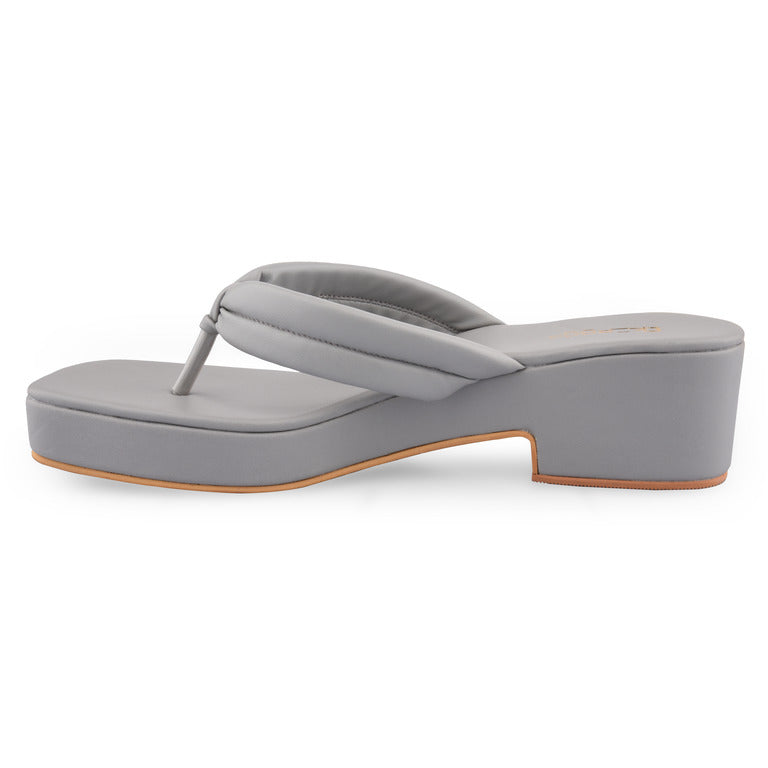 Grey Platform Heels at Kamakhyaa by EK_agga. This item is Grey, heels, Platform