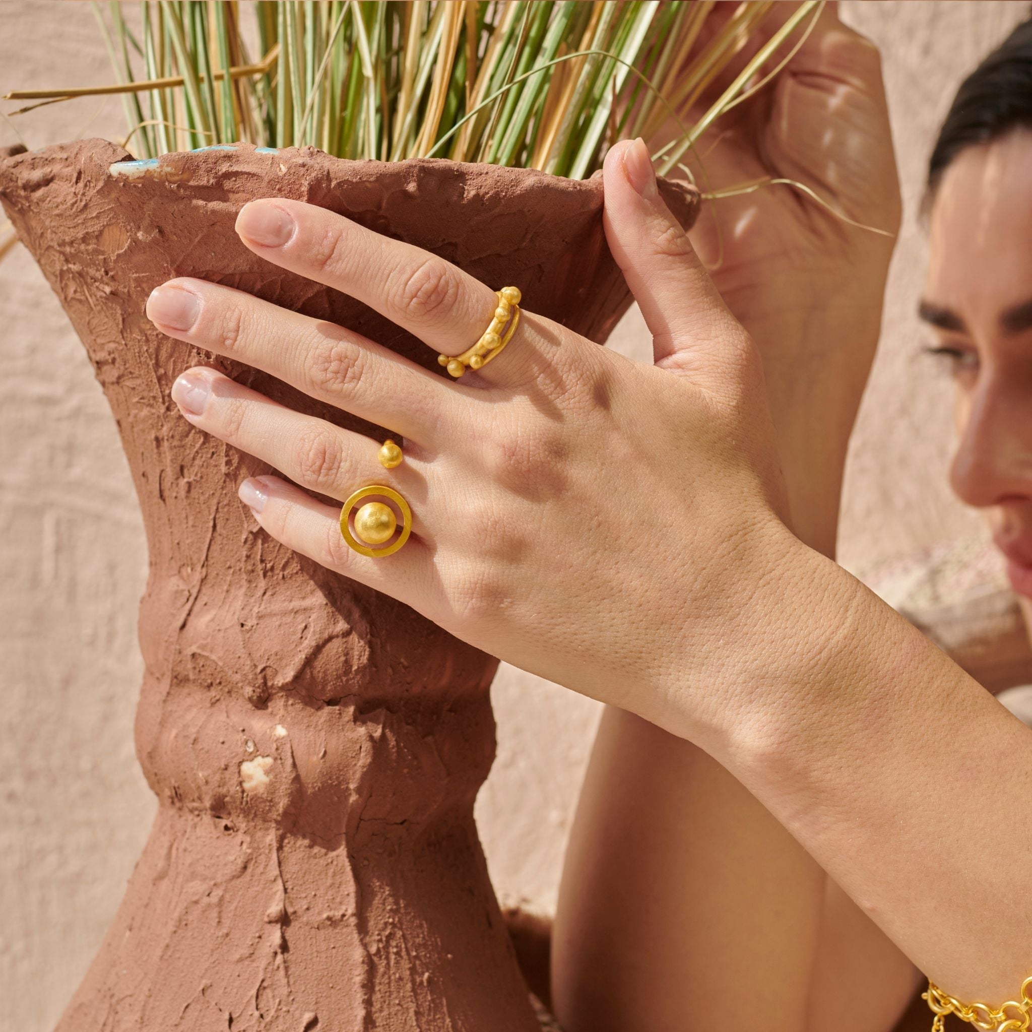 Halo And Ball Ring at Kamakhyaa by The Loom Art. This item is Halo Rings, Missing image, Orbis by The Loom Art, Rings, Under $50