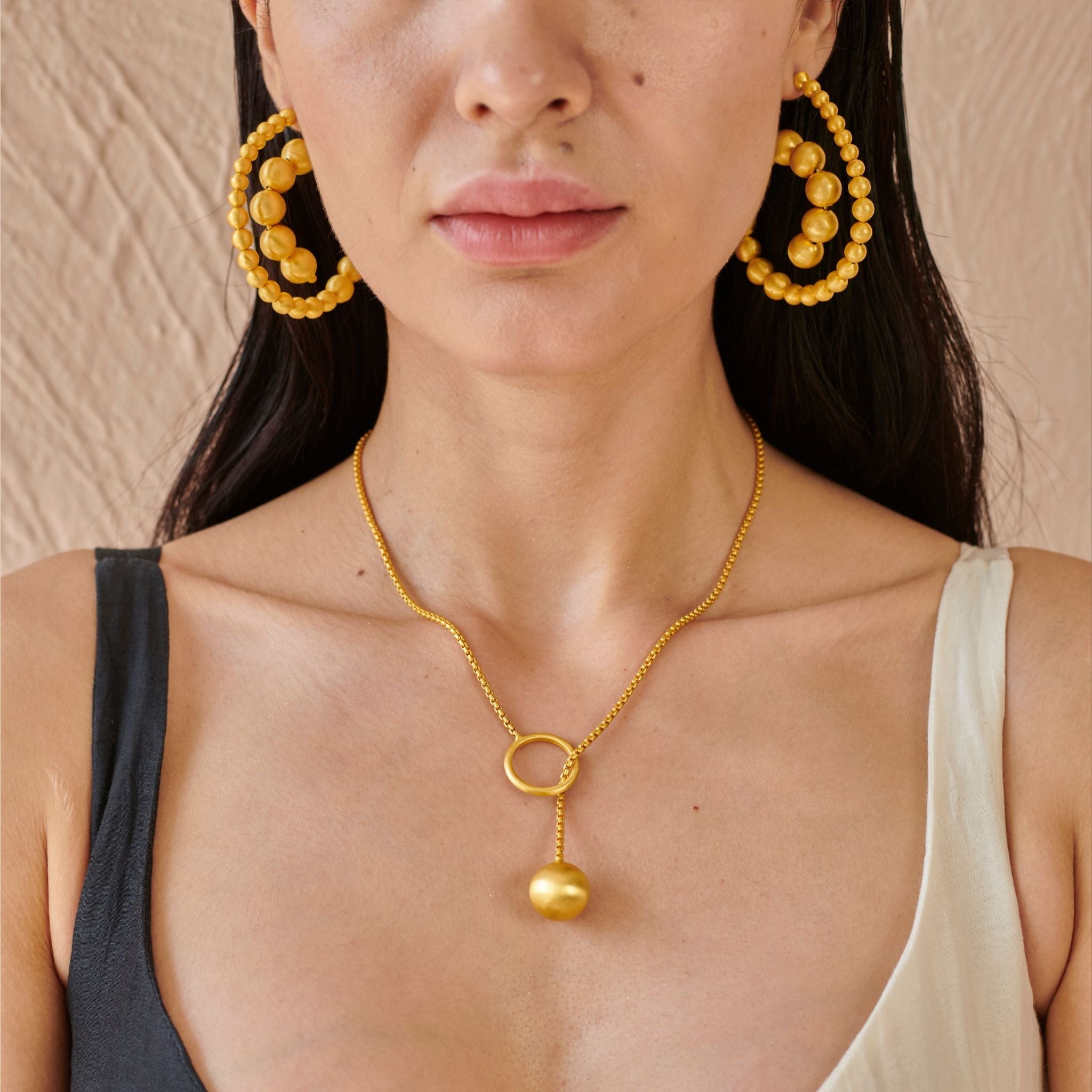 Halo and Ball Necklace at Kamakhyaa by The Loom Art. This item is Choker, Missing image, Necklaces, Orbis by The Loom Art, Under $50