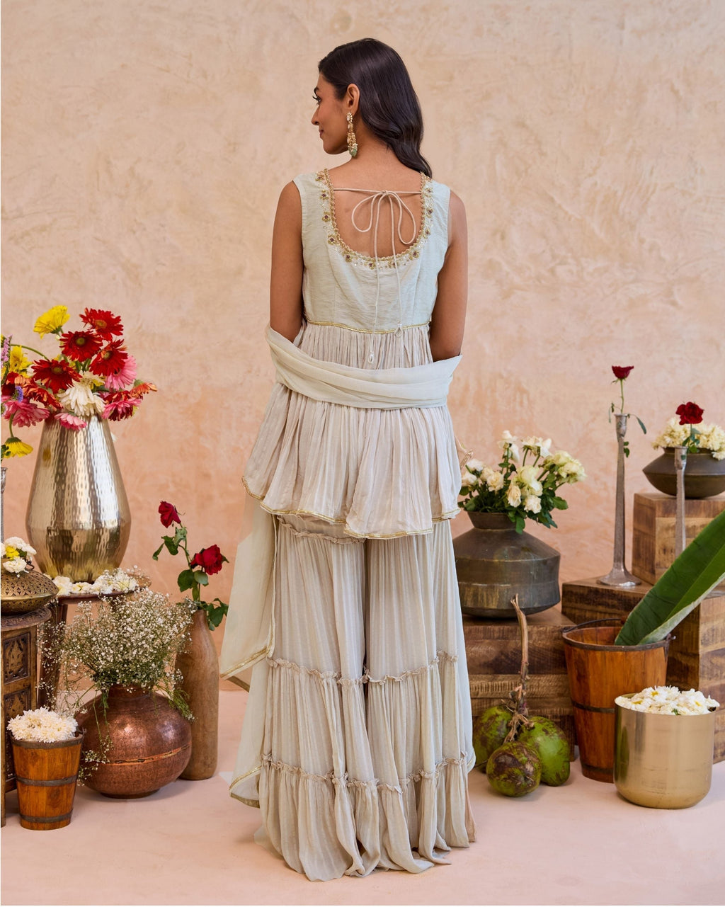 Haya Sharara Set at kamakhyaa.com by Taro. This item is Jashn-E-Taro - The Trousseau Edit by Taro, Under $50