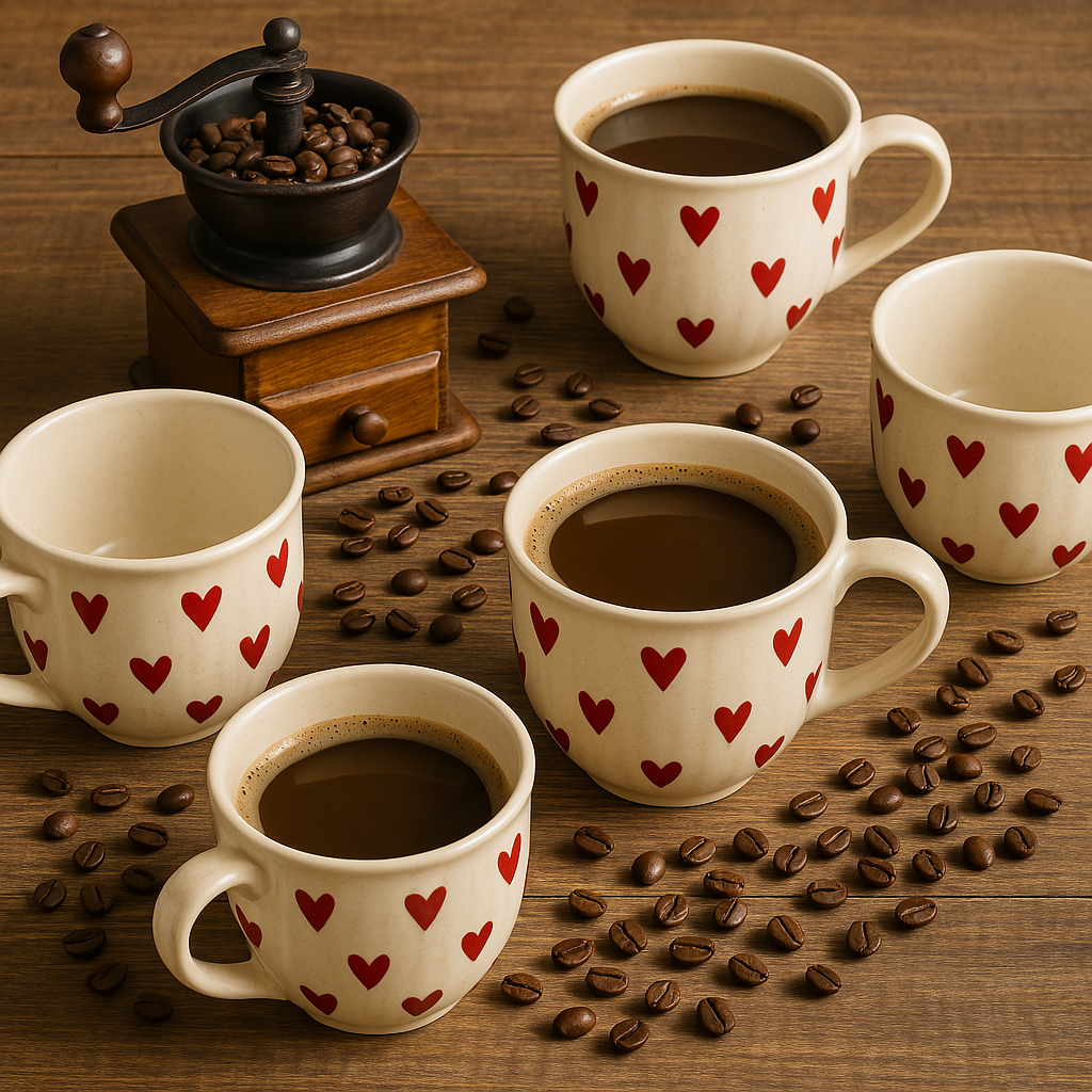 Heartfully Yours – Hand-Painted Ceramic Mug at Kamakhyaa by Aetherea World. This item is 