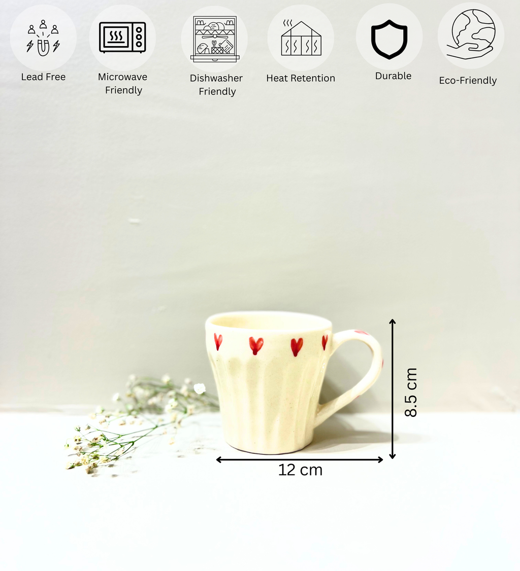Hearts & Sips – Handcrafted Love Mug at Kamakhyaa by Aetherea World. This item is 