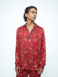 Jungle Shirt at Kamakhyaa by Anushé Pirani. This item is Bloom After Dark by Anushe Pirani, Menswear, Midnight Blueprint, T-Shirts & Shirts, Tops & Shirts, Under $50