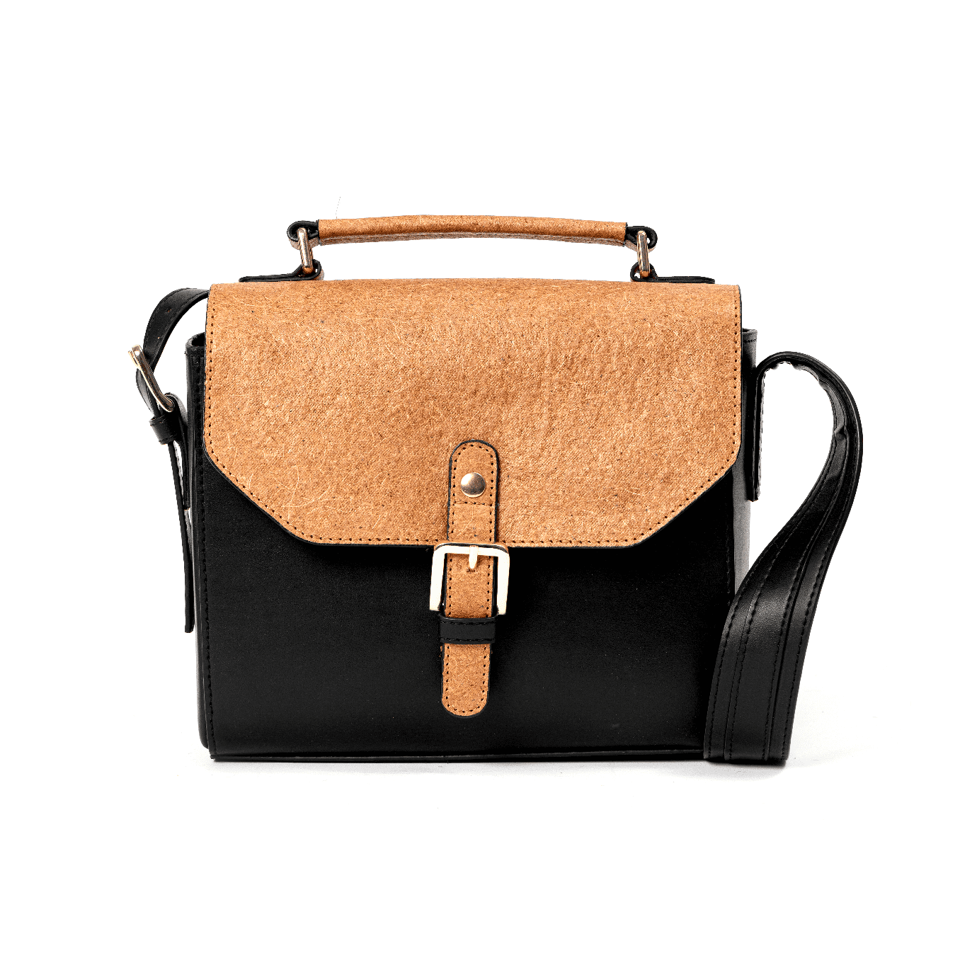 Juniper Vegan Leather Sling Bag - Black at Kamakhyaa by Green Hermitage. This item is A Walk in the Forest by Green Hermitage, Banana Leather, Black, Sling Bags, Under $50