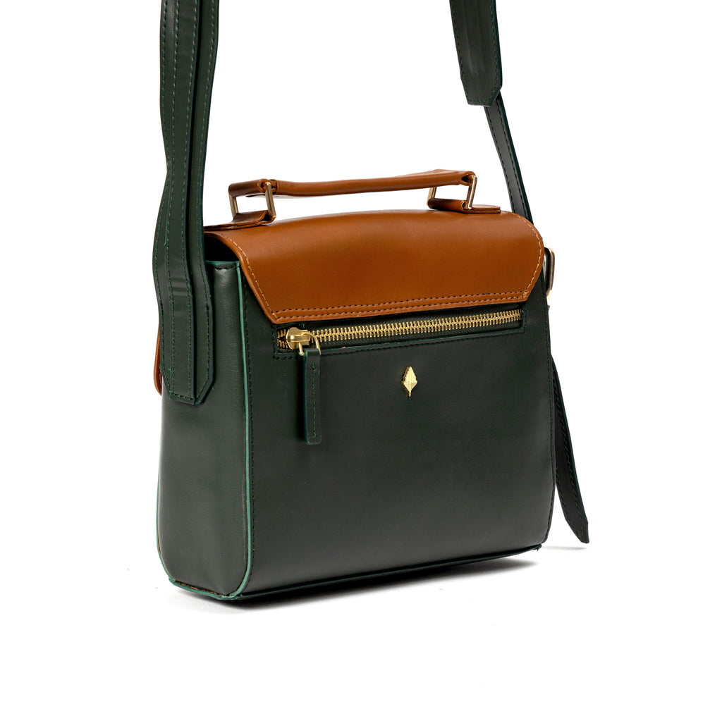 Juniper Vegan Leather Sling Bag - Green at Kamakhyaa by Green Hermitage. This item is A Walk in the Forest by Green Hermitage, Banana Leather, Green, Sling Bags, Under $50