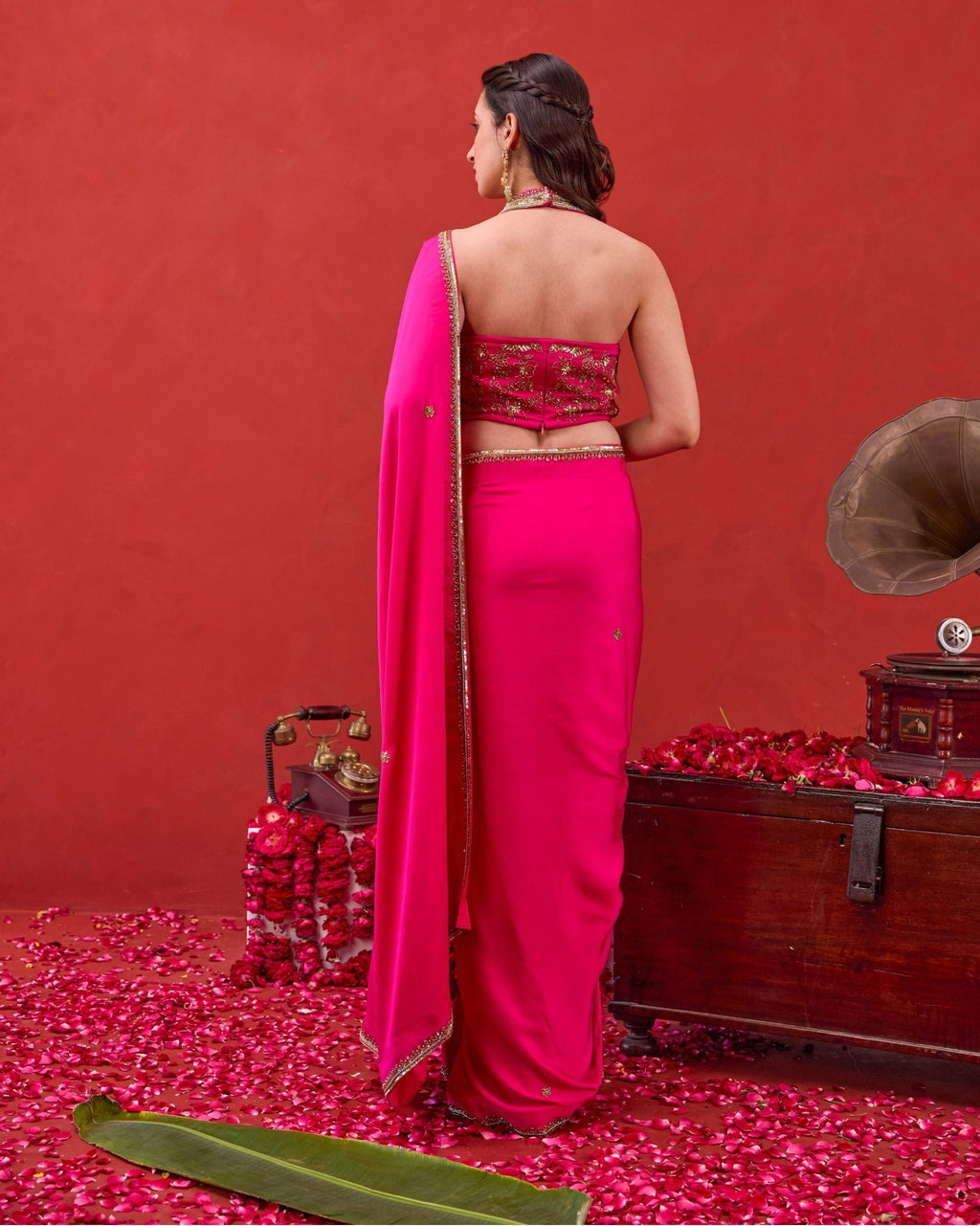 Kaashni Saree at kamakhyaa.com by Taro. This item is Jashn-E-Taro - The Trousseau Edit by Taro, Under $50