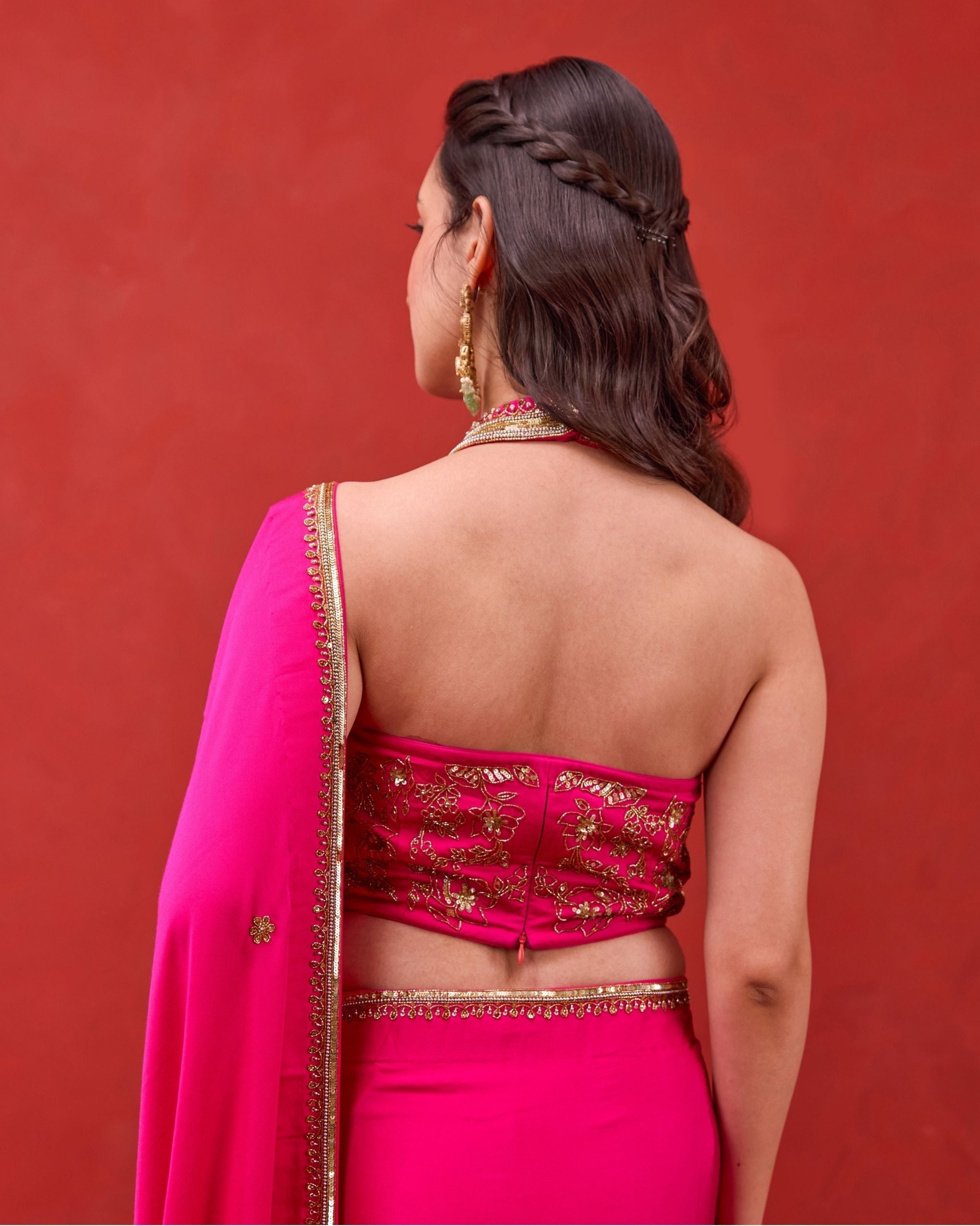 Kaashni Saree at kamakhyaa.com by Taro. This item is Jashn-E-Taro - The Trousseau Edit by Taro, Under $50