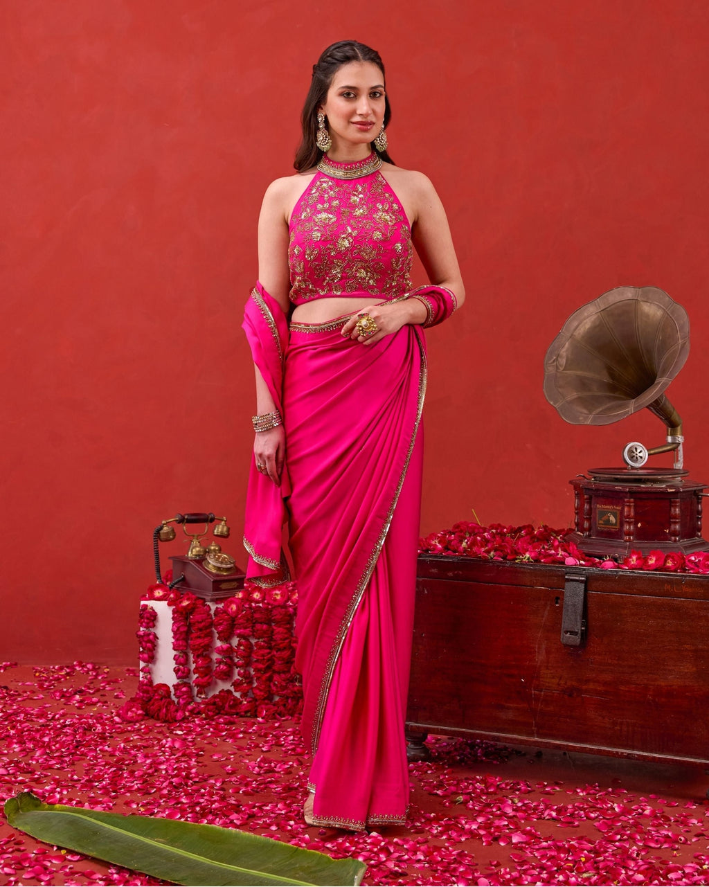 Kaashni Saree at kamakhyaa.com by Taro. This item is Jashn-E-Taro - The Trousseau Edit by Taro, Under $50