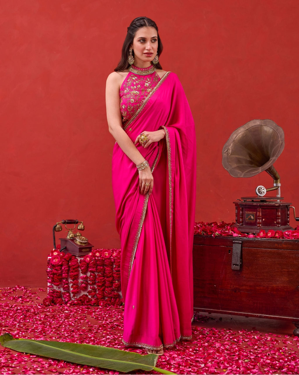 Kaashni Saree at kamakhyaa.com by Taro. This item is Jashn-E-Taro - The Trousseau Edit by Taro, Under $50