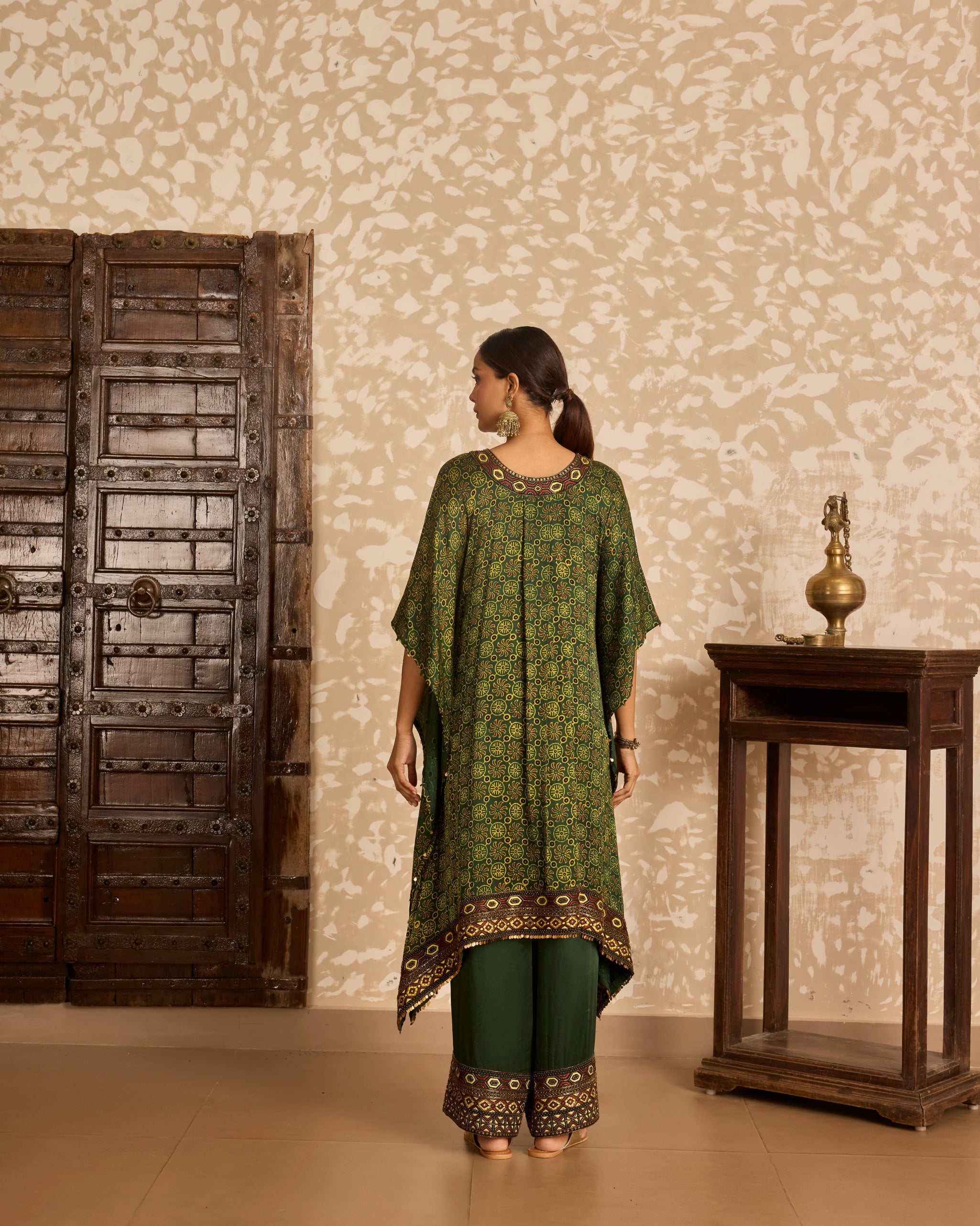 Kaftan with Pants at Kamakhyaa by Akashi Clothing. This item is Ajrakh by Akashi Clothing, Under $200