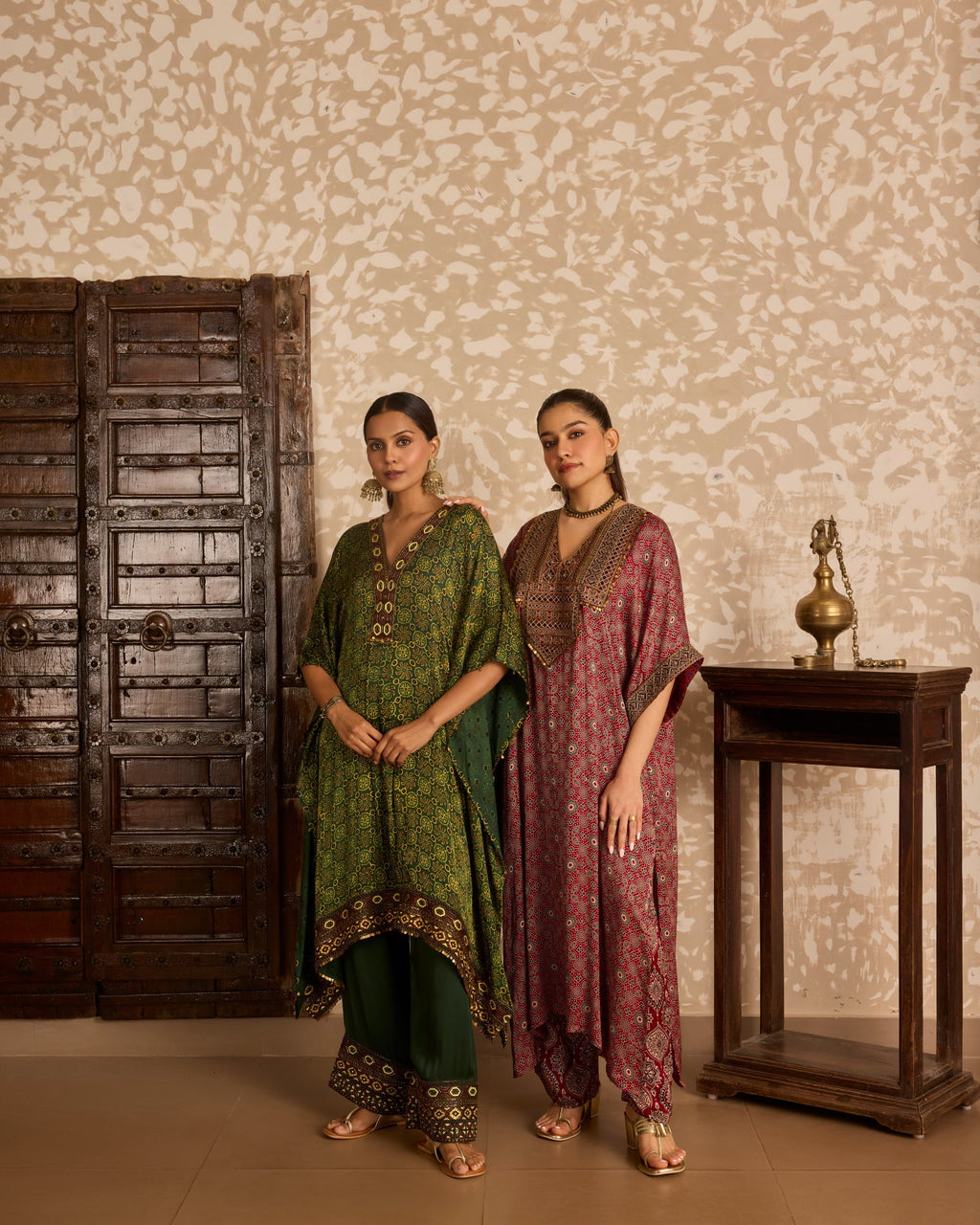 Kaftan with Pants at Kamakhyaa by Akashi Clothing. This item is Ajrakh by Akashi Clothing, Under $200