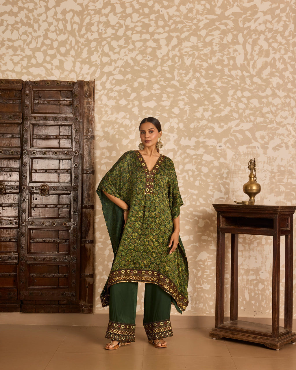 Kaftan with Pants at Kamakhyaa by Akashi Clothing. This item is Ajrakh by Akashi Clothing, Under $200