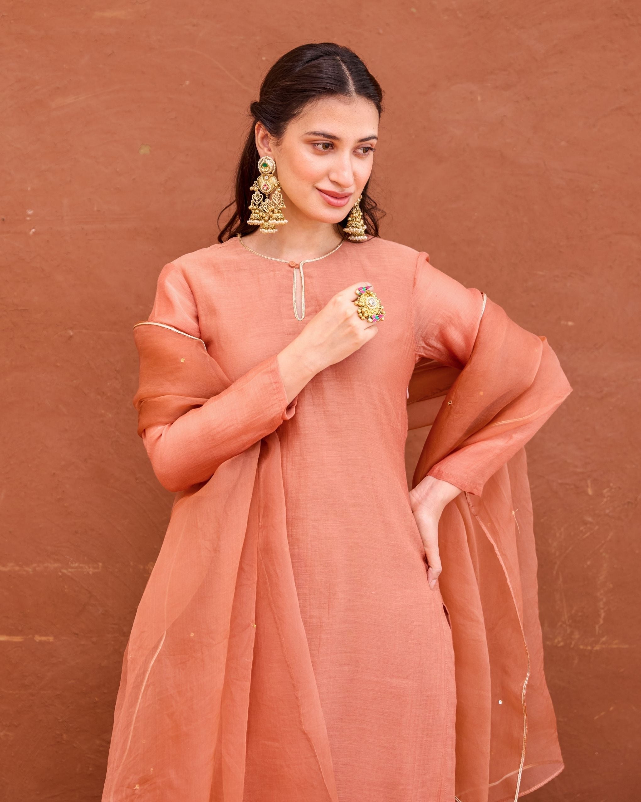 Kesar Kurta Set at kamakhyaa.com by Taro. This item is Saundh by Taro, Under $50