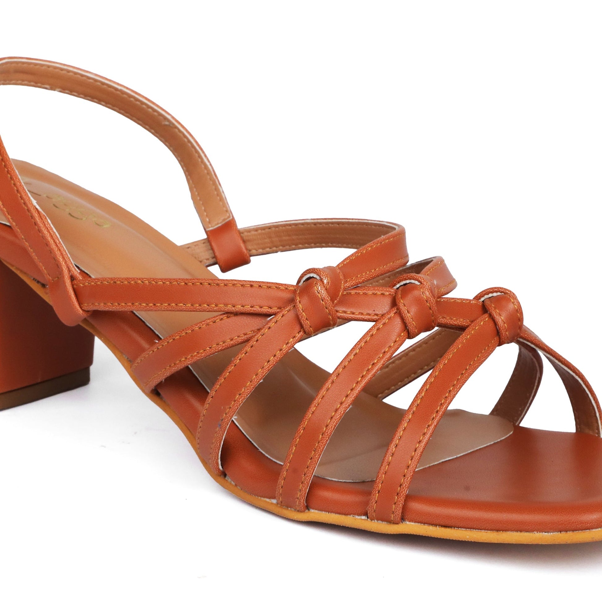 Knot Heels Tan at Kamakhyaa by EK_agga. This item is Classic, heels, stylish