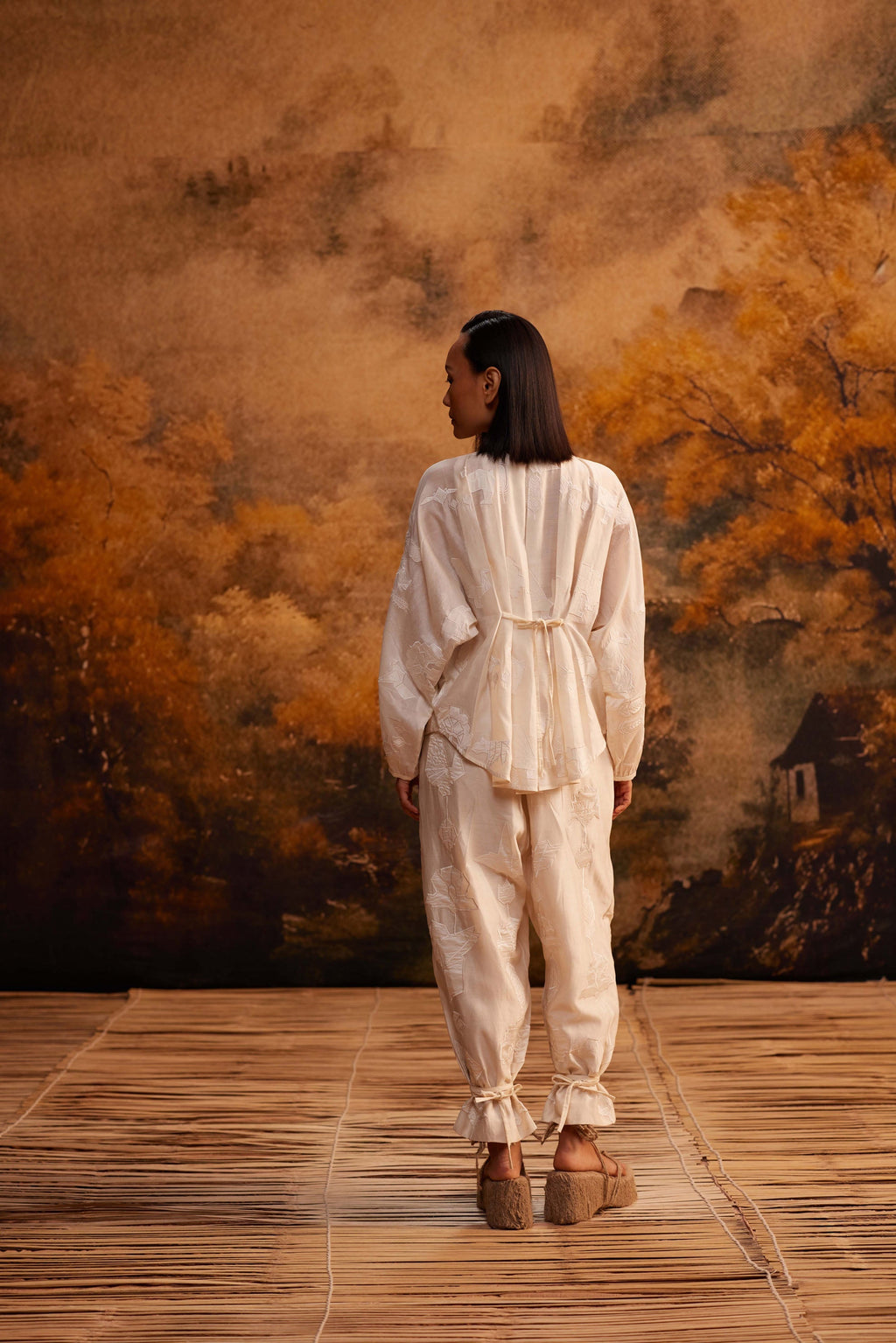 Kokoro Dolman Shirt at Kamakhyaa by Ahmev. This item is Applique Work, Cotton Silk, Ivory, Maximum Minimum by Ahmev, Relaxed Fit, Shirt, Top, Womenswear