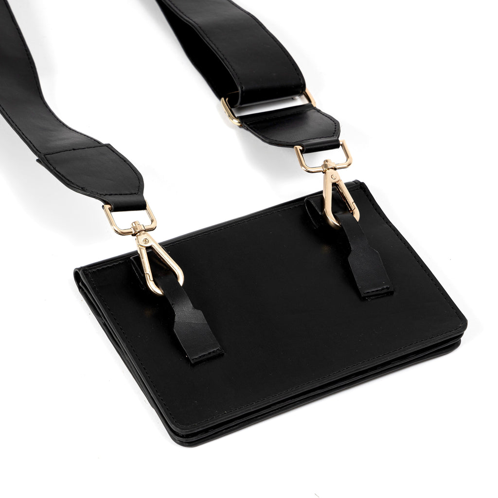 Lana Vegan Leather Sling Bag at Kamakhyaa by Green Hermitage. This item is A Walk in the Forest by Green Hermitage, Banana Leather, Black, Sling Bags, Under $50