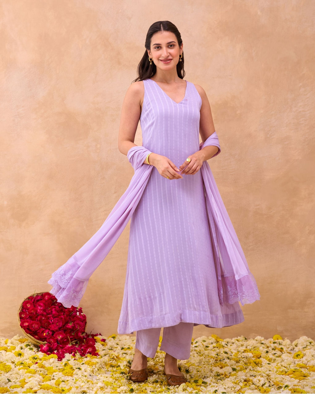 Lavender Grace Kurta Set at Kamakhyaa by Taro. This item is Everyday Connection by Taro