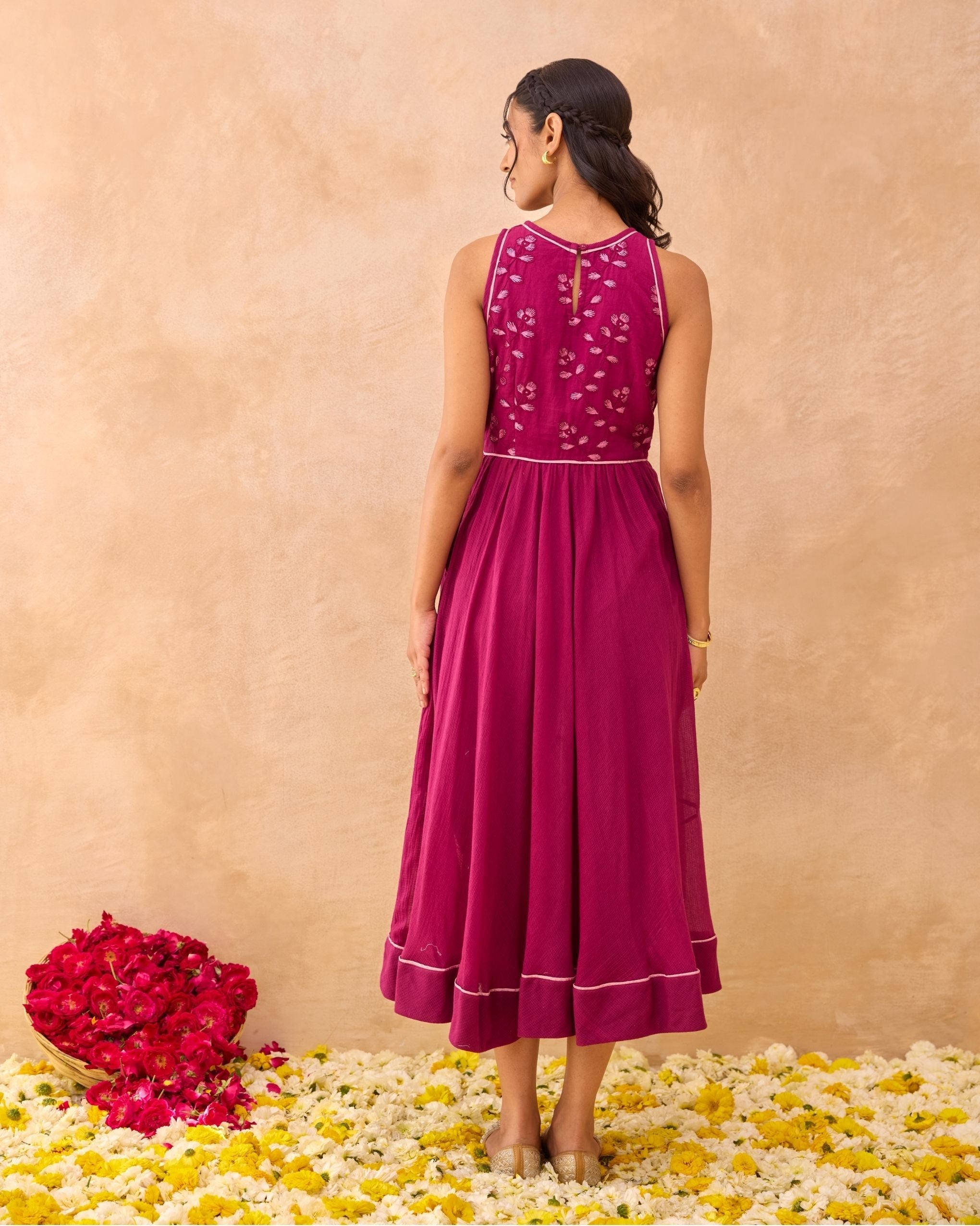 Magenta Meadow Dress at Kamakhyaa by Taro. This item is Everyday Connection by Taro
