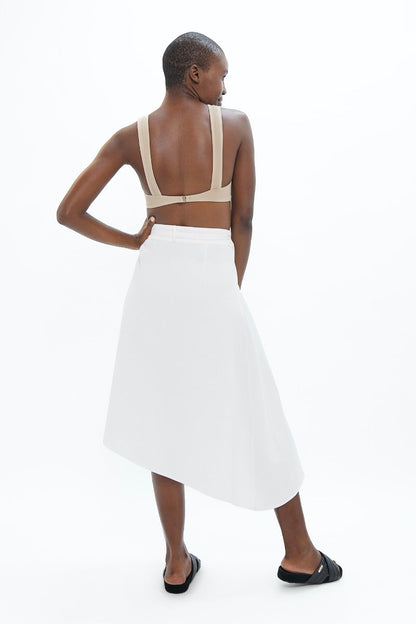 Mallorca  - Asymmetric Skirt - White Dove