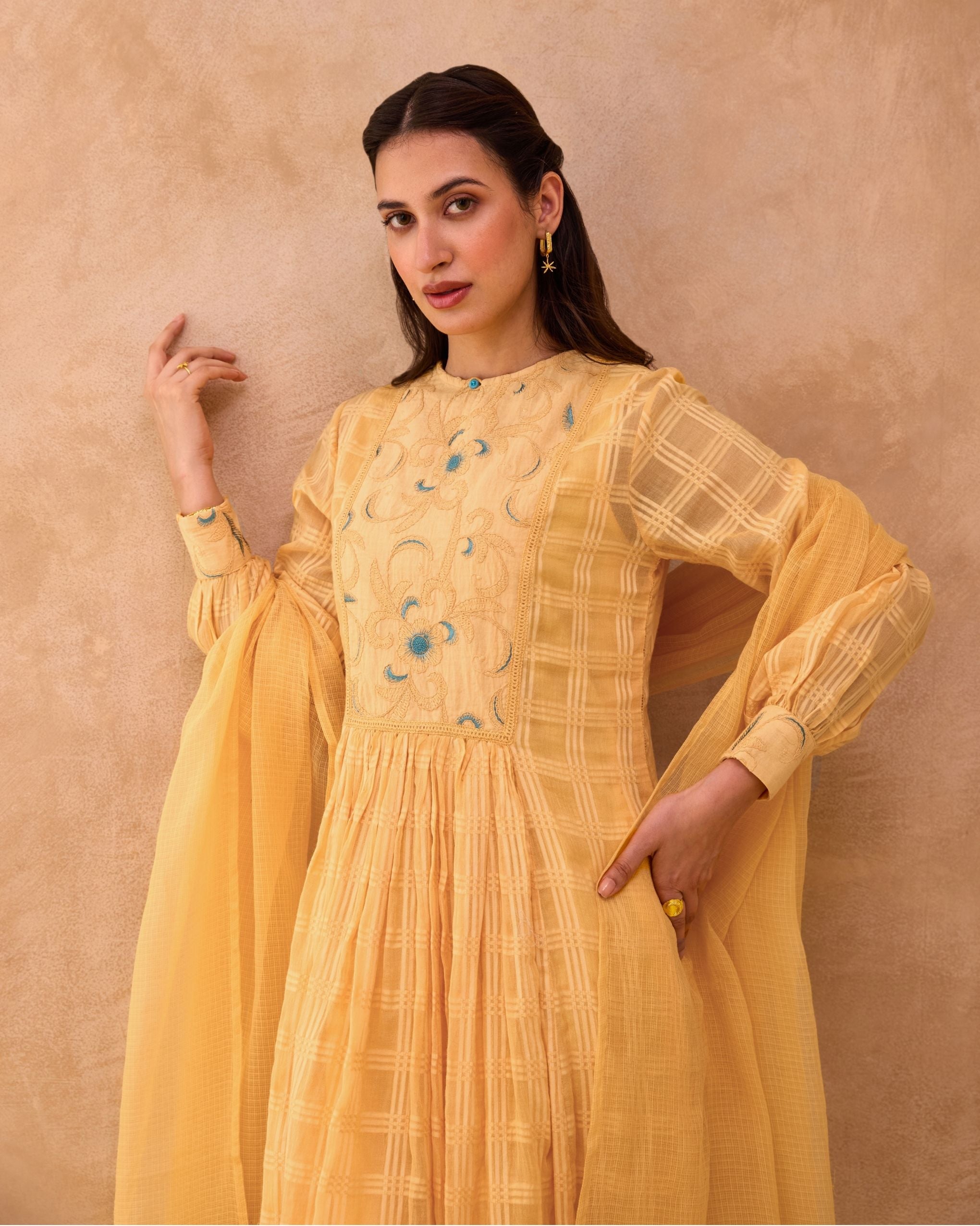 Marigold Muse Kurta Set at Kamakhyaa by Taro. This item is Everyday Connection by Taro