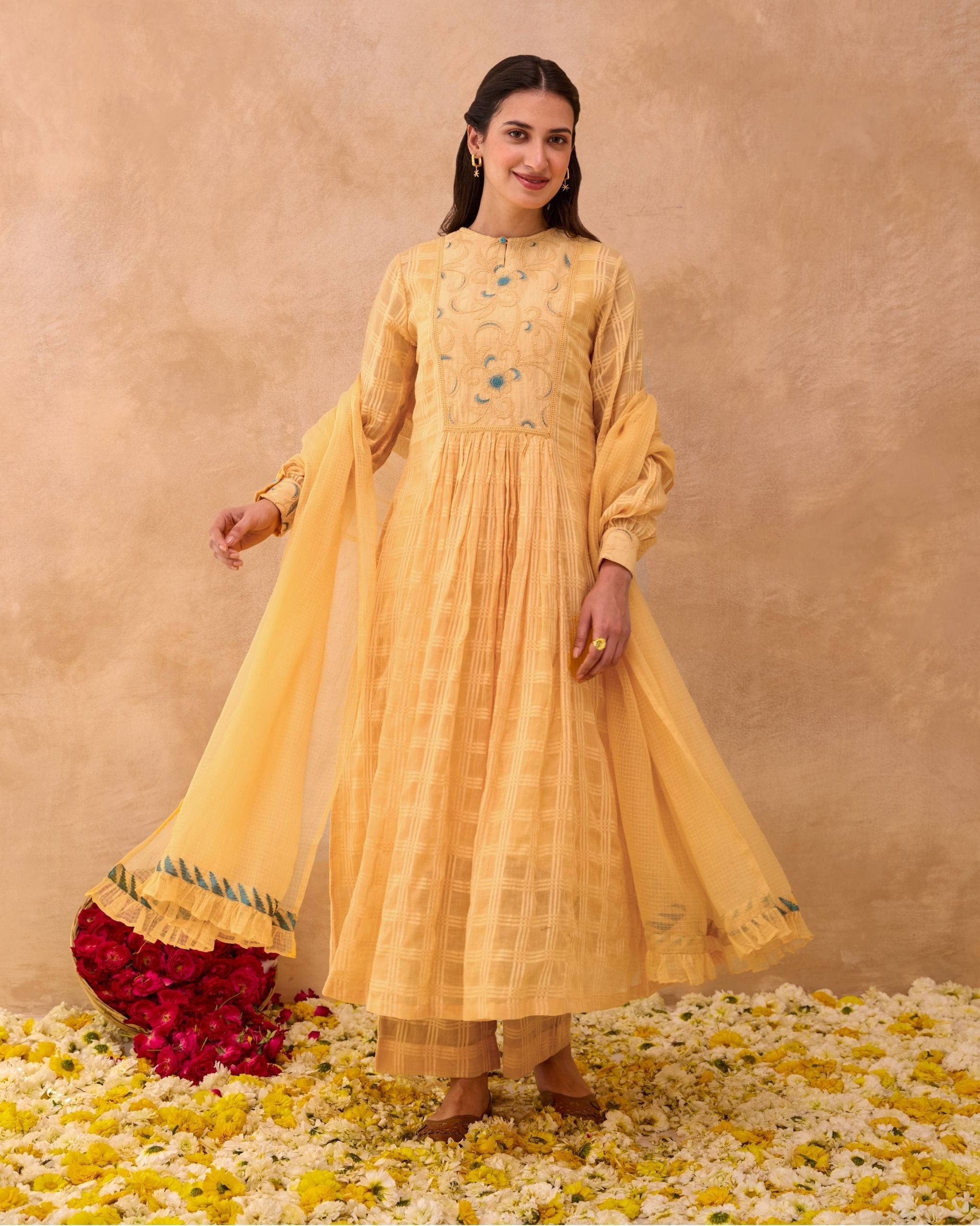 Marigold Muse Kurta Set at Kamakhyaa by Taro. This item is Everyday Connection by Taro