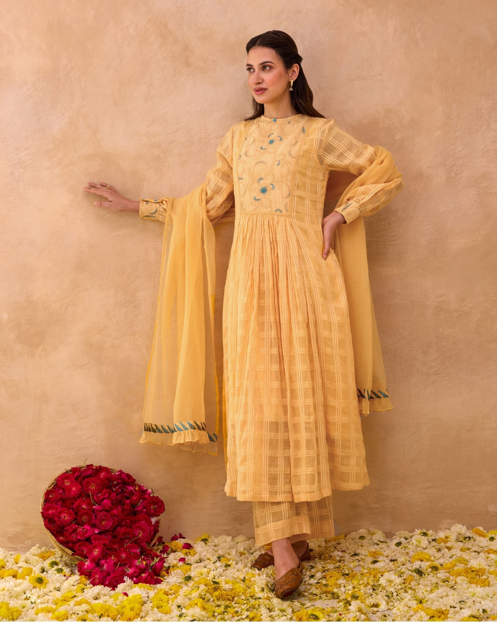 Marigold Muse Kurta Set at Kamakhyaa by Taro. This item is Everyday Connection by Taro