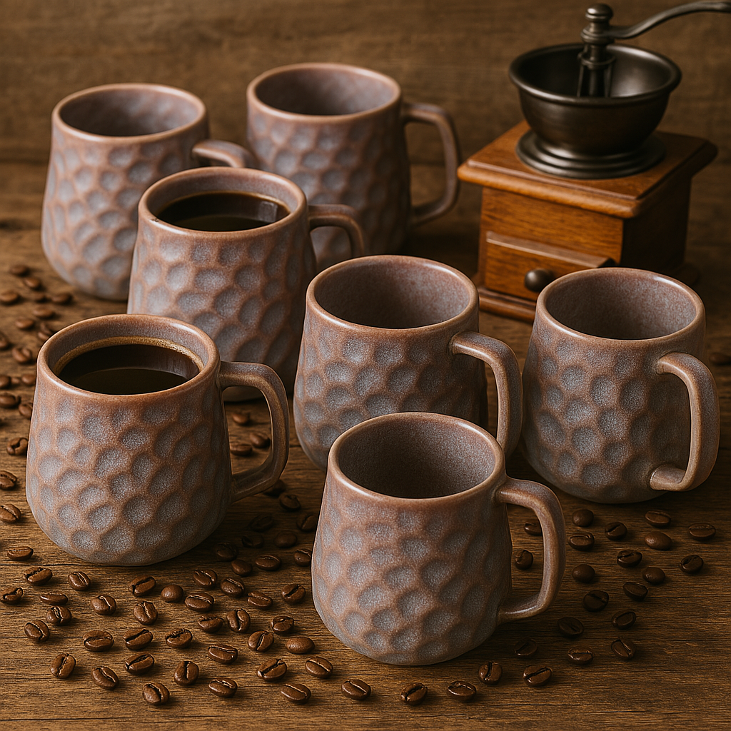 Mesa Textured Ceramic Mug – Handmade Stoneware Coffee Cup at Kamakhyaa by Aetherea World. This item is 