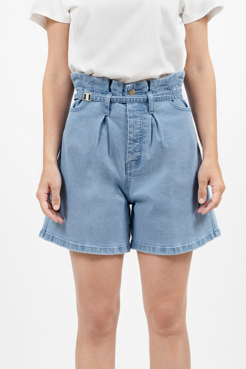 Montana - Denim Shorts-Sky at Kamakhyaa by 1 People. This item is Made from Natural Materials, Shorts