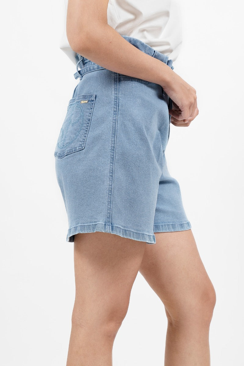 Montana - Denim Shorts-Sky at Kamakhyaa by 1 People. This item is Made from Natural Materials, Shorts