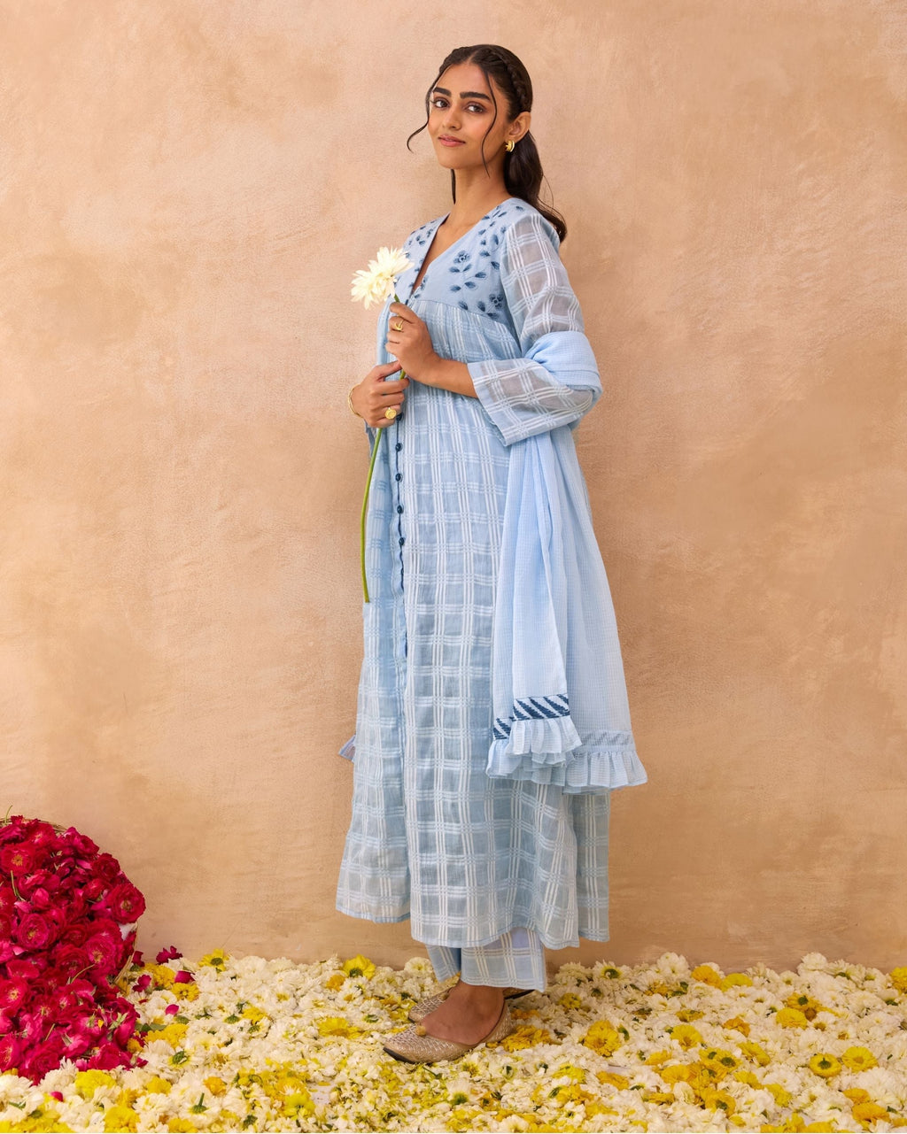 Morning Mist Kurta Set at Kamakhyaa by Taro. This item is Everyday Connection by Taro