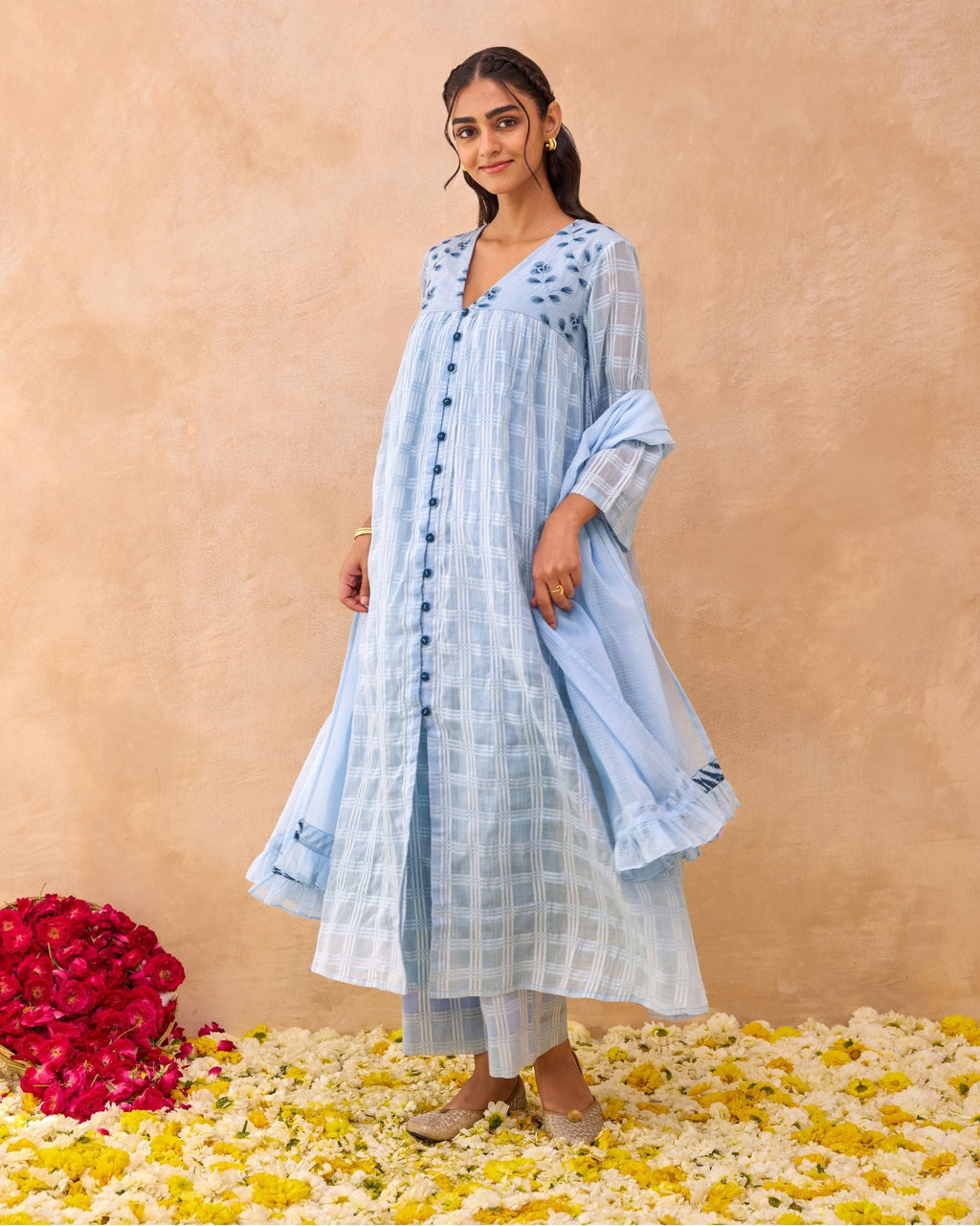 Morning Mist Kurta Set at Kamakhyaa by Taro. This item is Everyday Connection by Taro