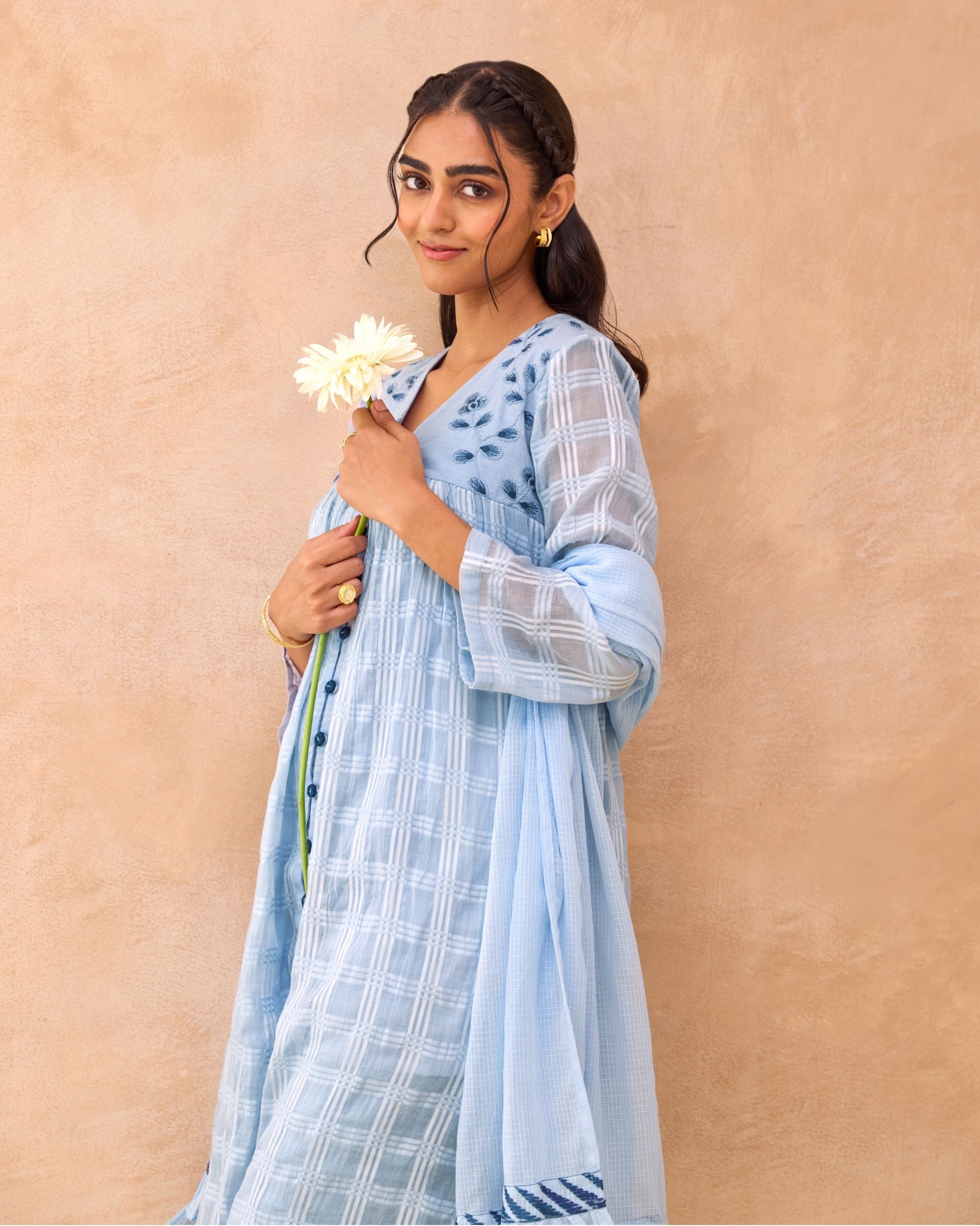 Morning Mist Kurta Set at Kamakhyaa by Taro. This item is Everyday Connection by Taro