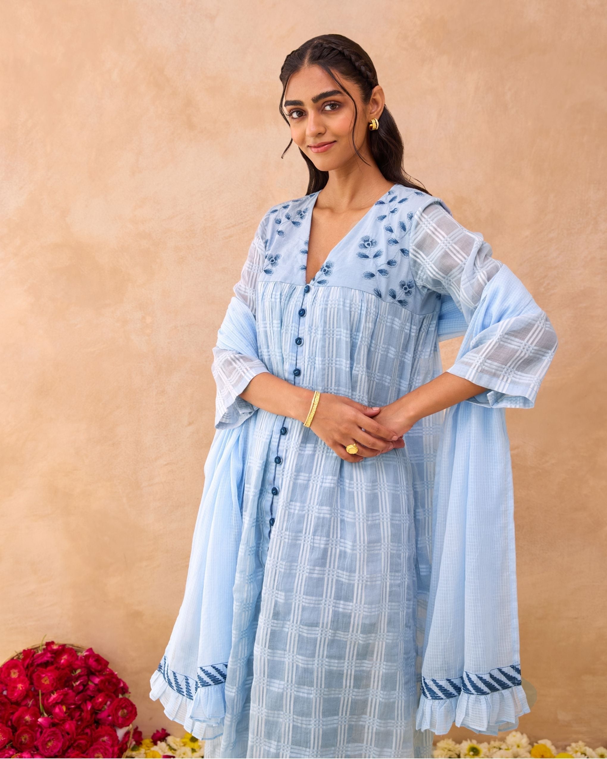 Morning Mist Kurta Set at Kamakhyaa by Taro. This item is Everyday Connection by Taro