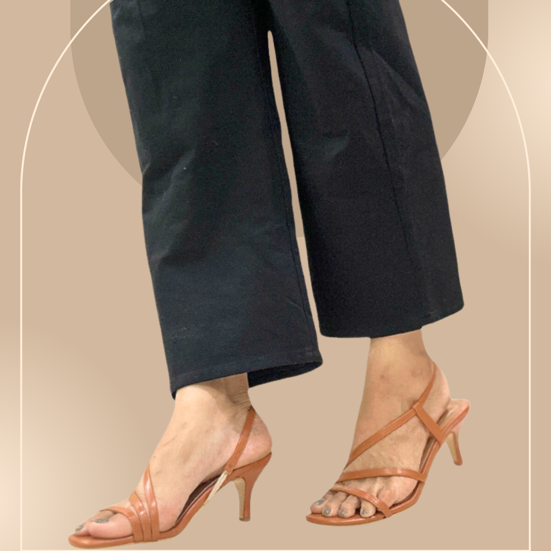 Multi Strap Heels Tan at Kamakhyaa by EK_agga. This item is heels, stylish, Tan