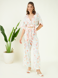 Multicolor Cotton Muslin Printed Co-ord Set at Kamakhyaa by Bohobi. This item is Cotton Mulmul, Cotton Muslin, Evening Wear, Floral Prints, Multicolor, Regular Fit, Toxin free, Vacation Co-ord Sets