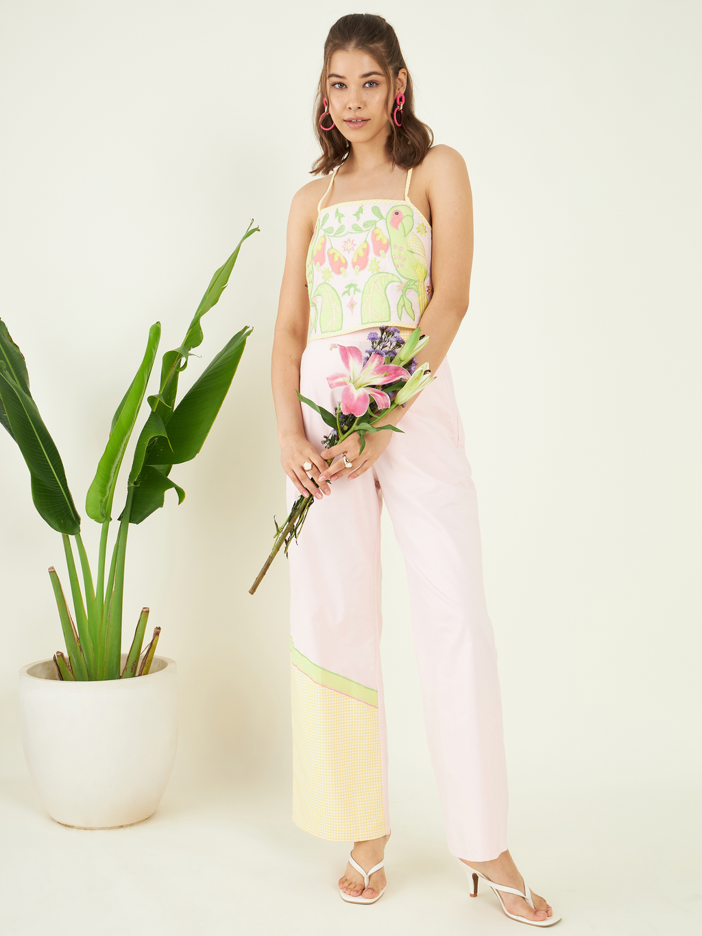 Multicolor Evening Wear Cotton Co-ord Set at Kamakhyaa by Bohobi. This item is 100% Cotton, Evening Wear, Multicolor, Prints, Regular Fit, Toxin free, Vacation Co-ord Sets