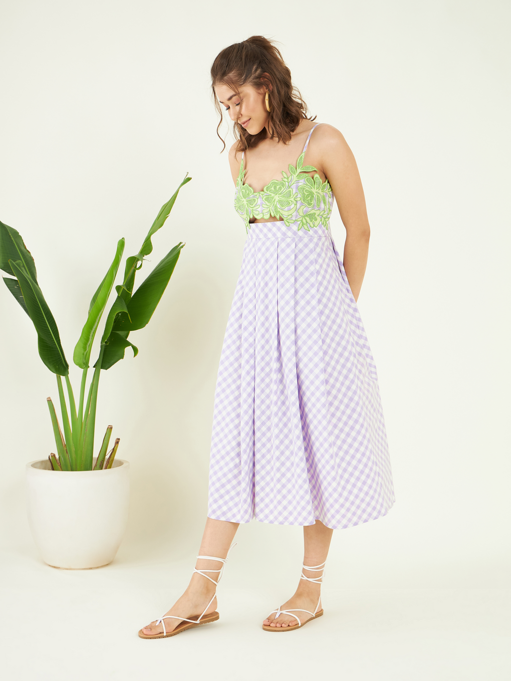 Multicolor Evening Wear Sleeveless Dress at Kamakhyaa by Bohobi. This item is 100% Cotton, Cotton Mulmul, Embroidered, Evening Wear, Multicolor, Regular Fit, Sleeveless Dresses, Toxin free