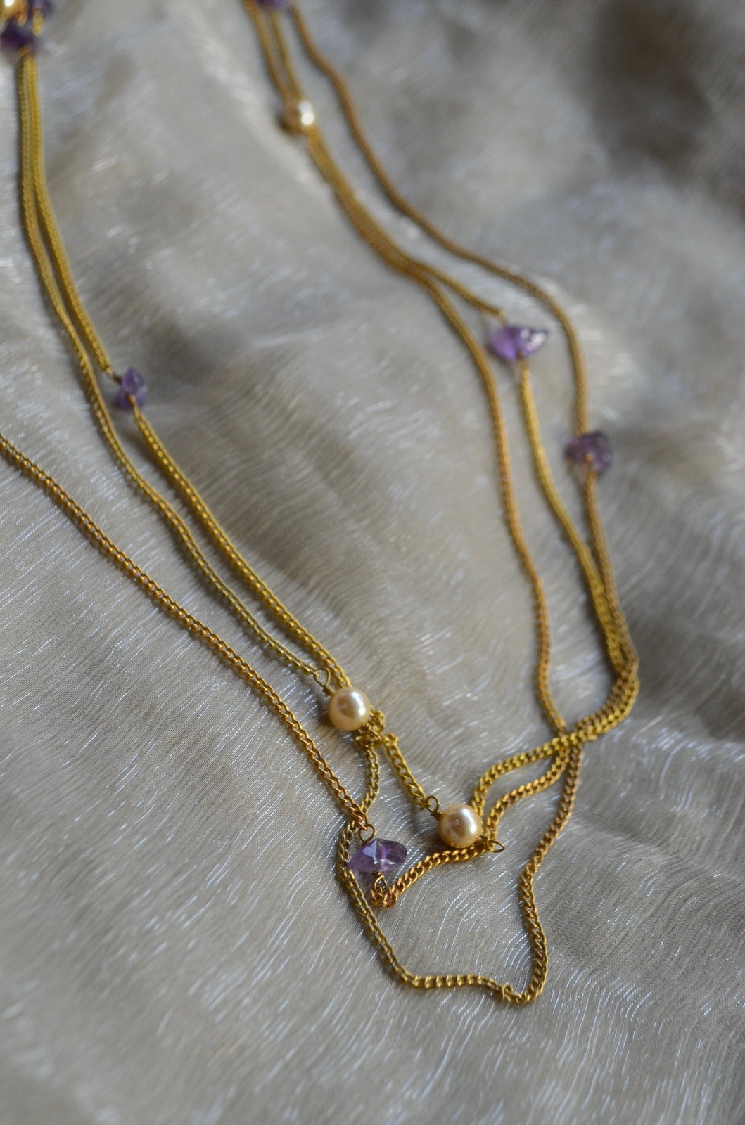 Multicolor Necklace Amethyst gravel at Kamakhyaa by House Of Heer. This item is Alloy Metal, Festive Jewellery, Festive Wear, Free Size, jewelry, July Sale, July Sale 2023, Less than $50, Multicolor, Natural, Necklaces, Pearl, Products less than $25, Solids