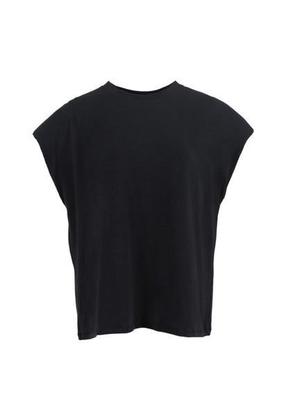 Muscat - Bold Shoulder Tee - Black Sand at Kamakhyaa by 1 People. This item is Made from Natural Materials