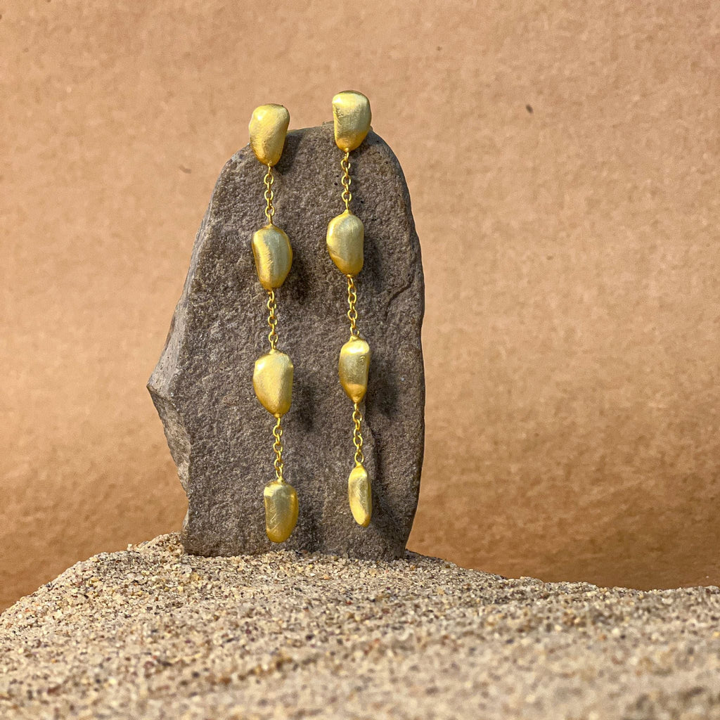 Nacre Drop Earring at Kamakhyaa by The Loom Art. This item is Long Earrings, Missing image, Orbis by The Loom Art, Under $50