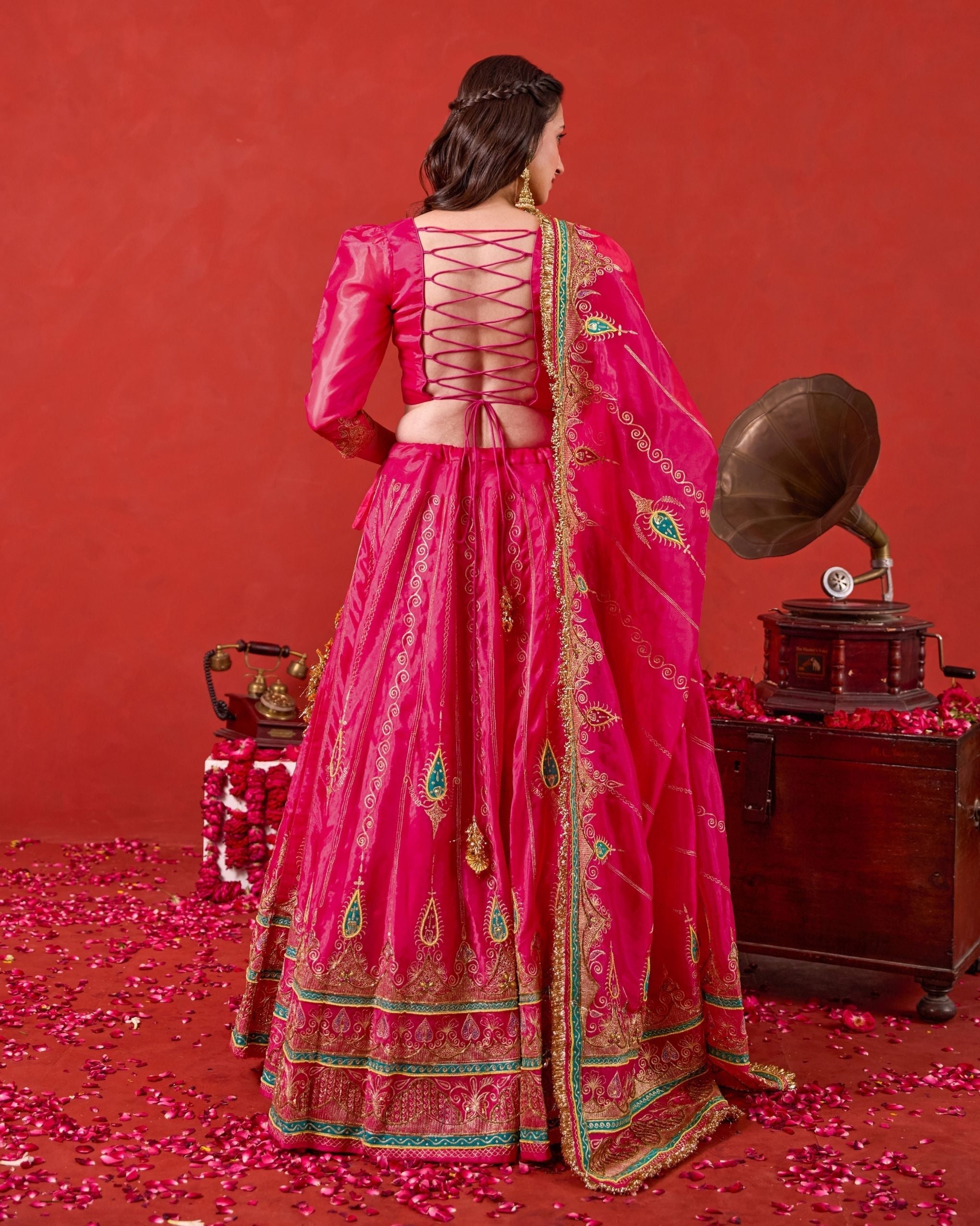 Nayaab Lehenga Set at kamakhyaa.com by Taro. This item is Jashn-E-Taro - The Trousseau Edit by Taro, Under $50