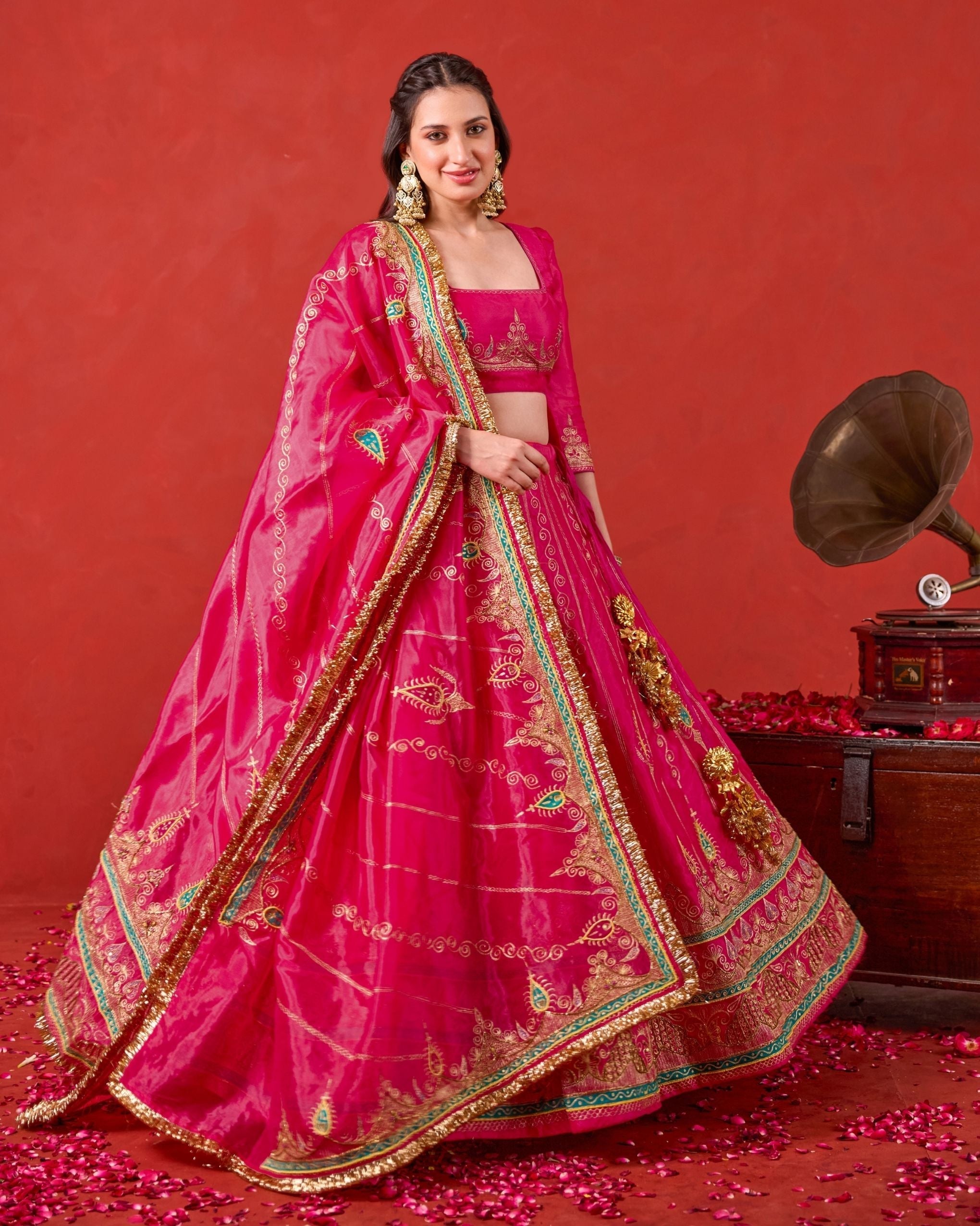 Nayaab Lehenga Set at kamakhyaa.com by Taro. This item is Jashn-E-Taro - The Trousseau Edit by Taro, Under $50