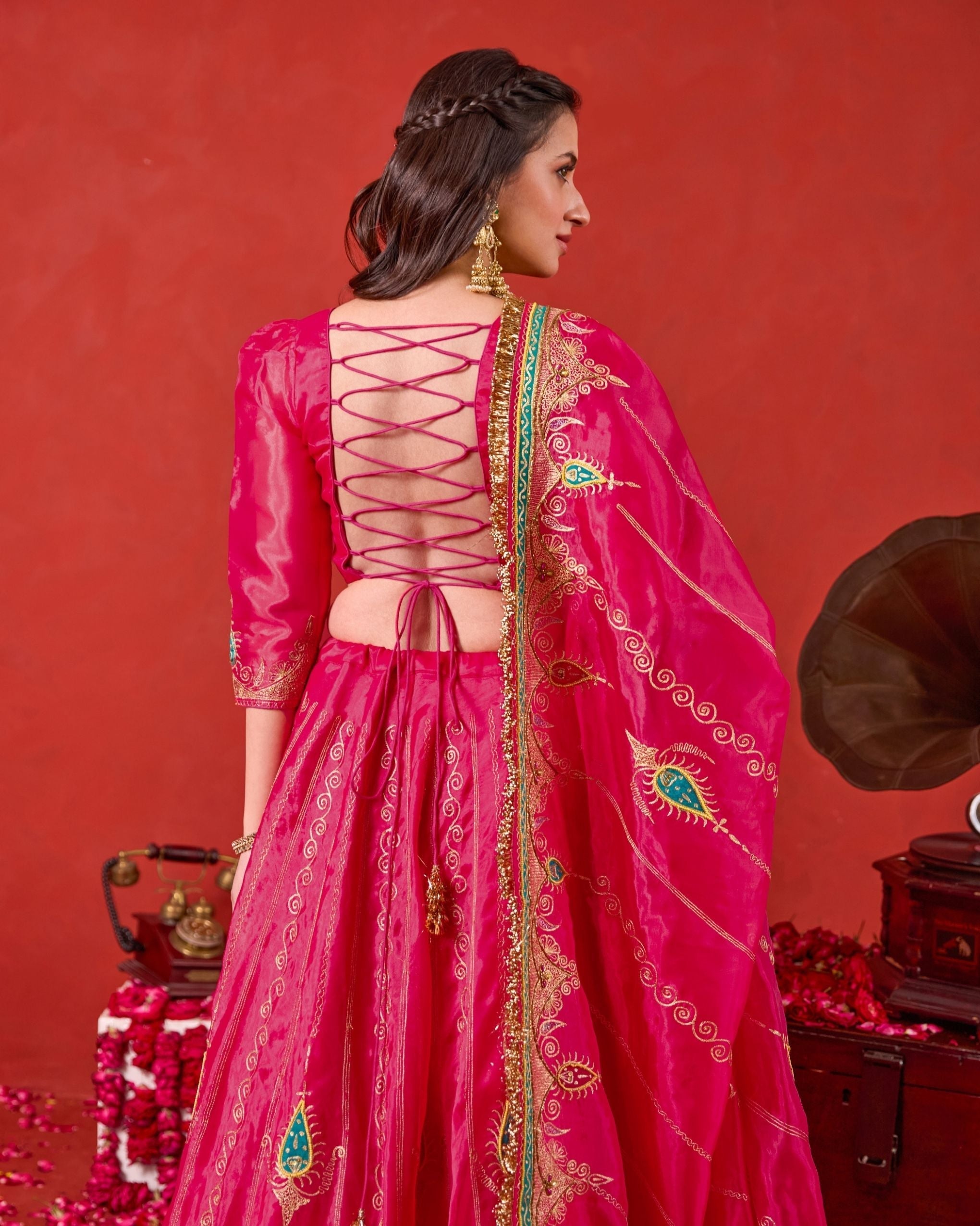 Nayaab Lehenga Set at kamakhyaa.com by Taro. This item is Jashn-E-Taro - The Trousseau Edit by Taro, Under $50