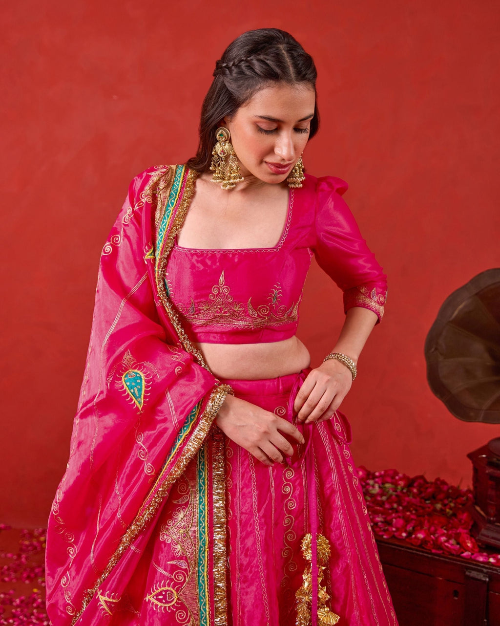 Nayaab Lehenga Set at kamakhyaa.com by Taro. This item is Jashn-E-Taro - The Trousseau Edit by Taro, Under $50