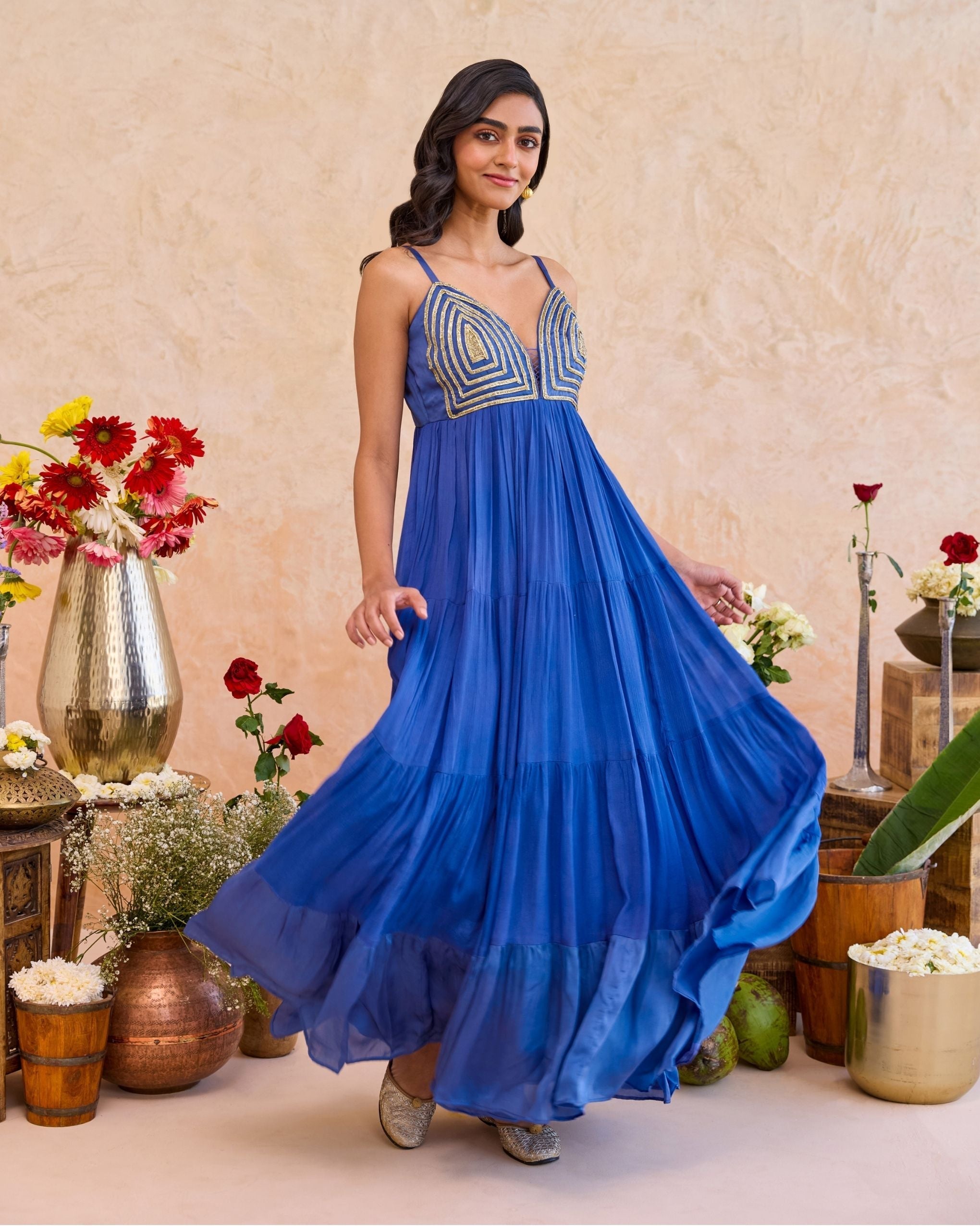 Nayla Dress at kamakhyaa.com by Taro. This item is Jashn-E-Taro - The Trousseau Edit by Taro, Under $50