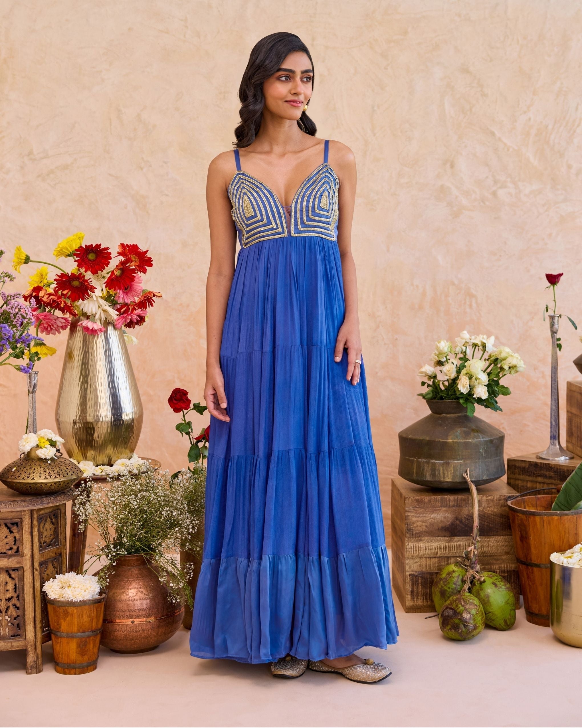 Nayla Dress at kamakhyaa.com by Taro. This item is Jashn-E-Taro - The Trousseau Edit by Taro, Under $50