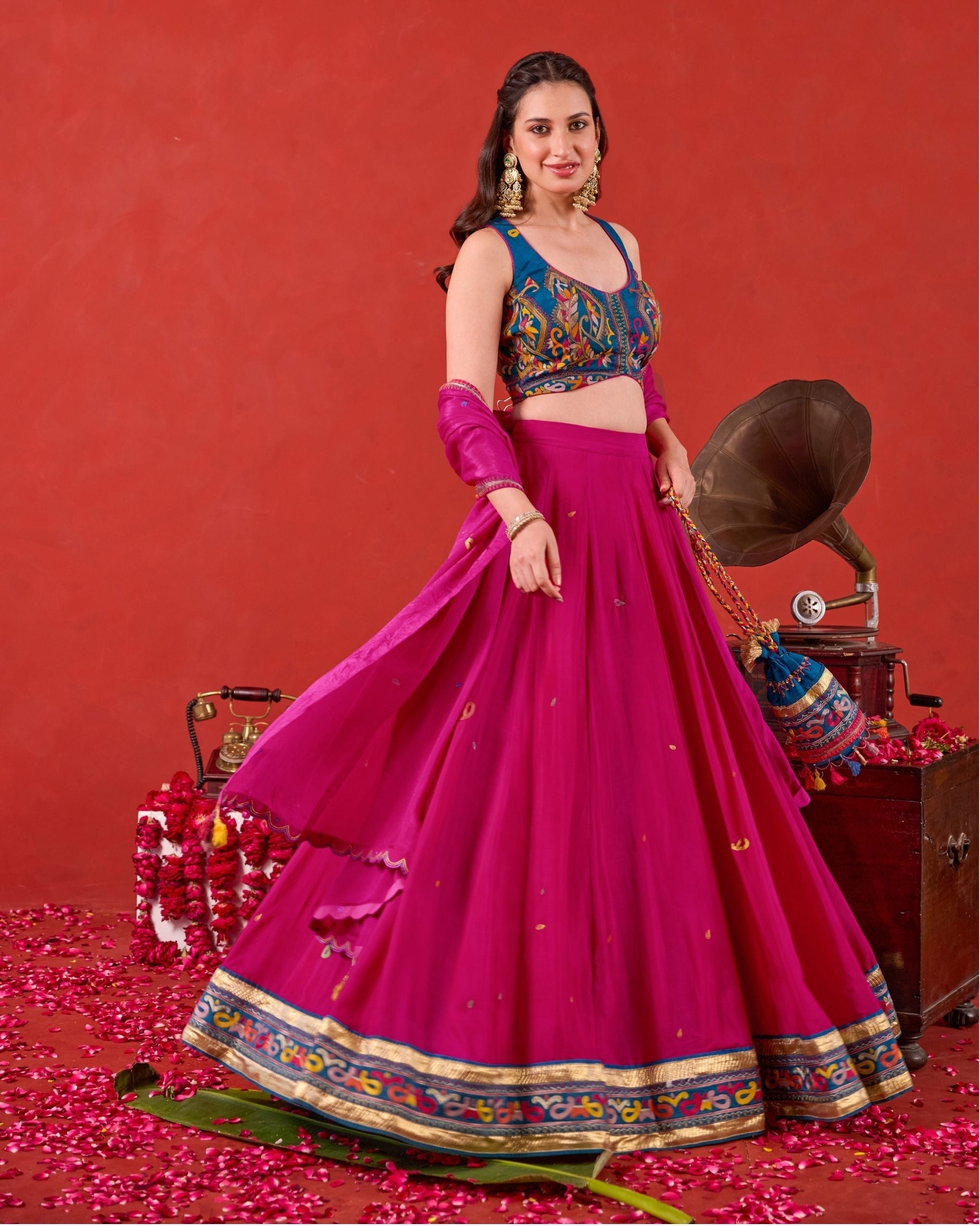 Nazakat Lehenga Set at kamakhyaa.com by Taro. This item is Jashn-E-Taro - The Trousseau Edit by Taro
